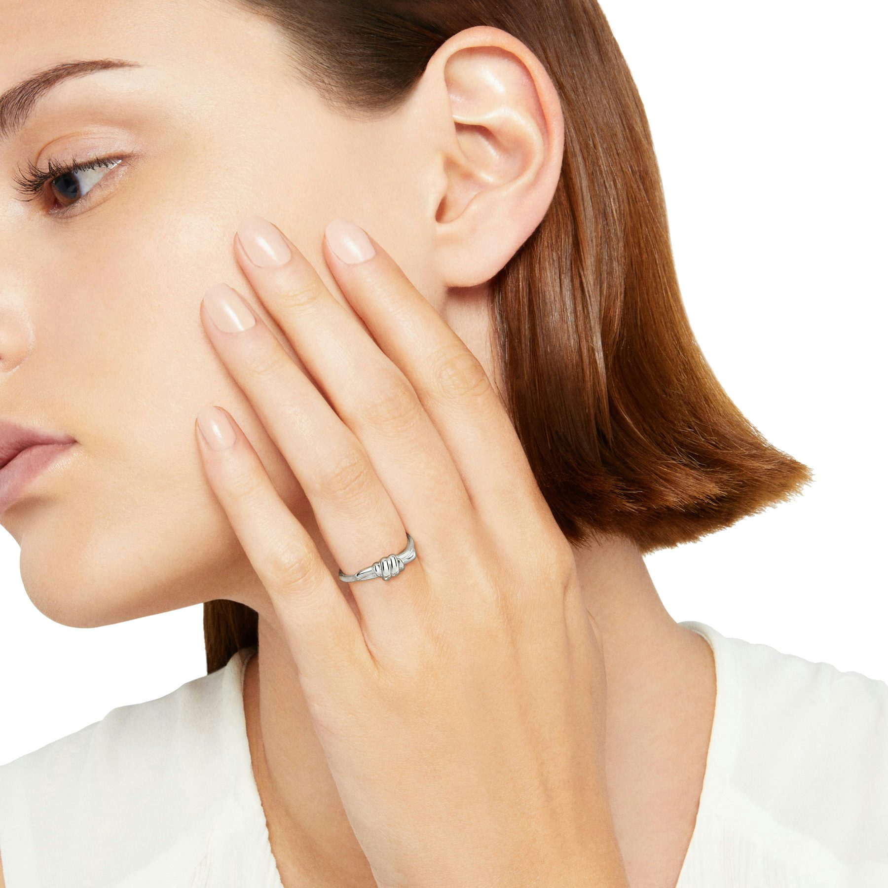 SILVER NODO RING 1