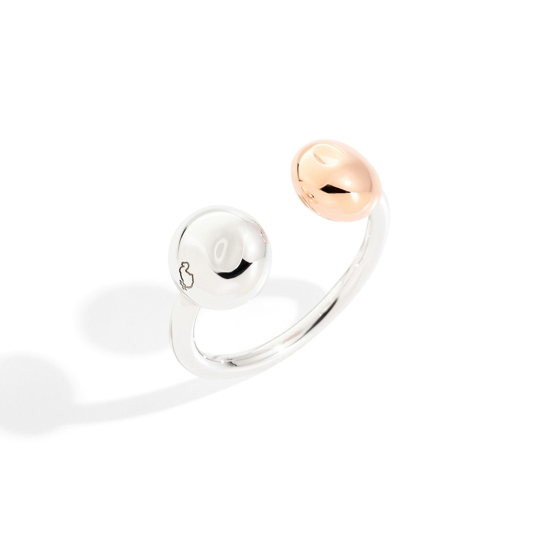 SILVER & ROSE GOLD PEPITA RING 0