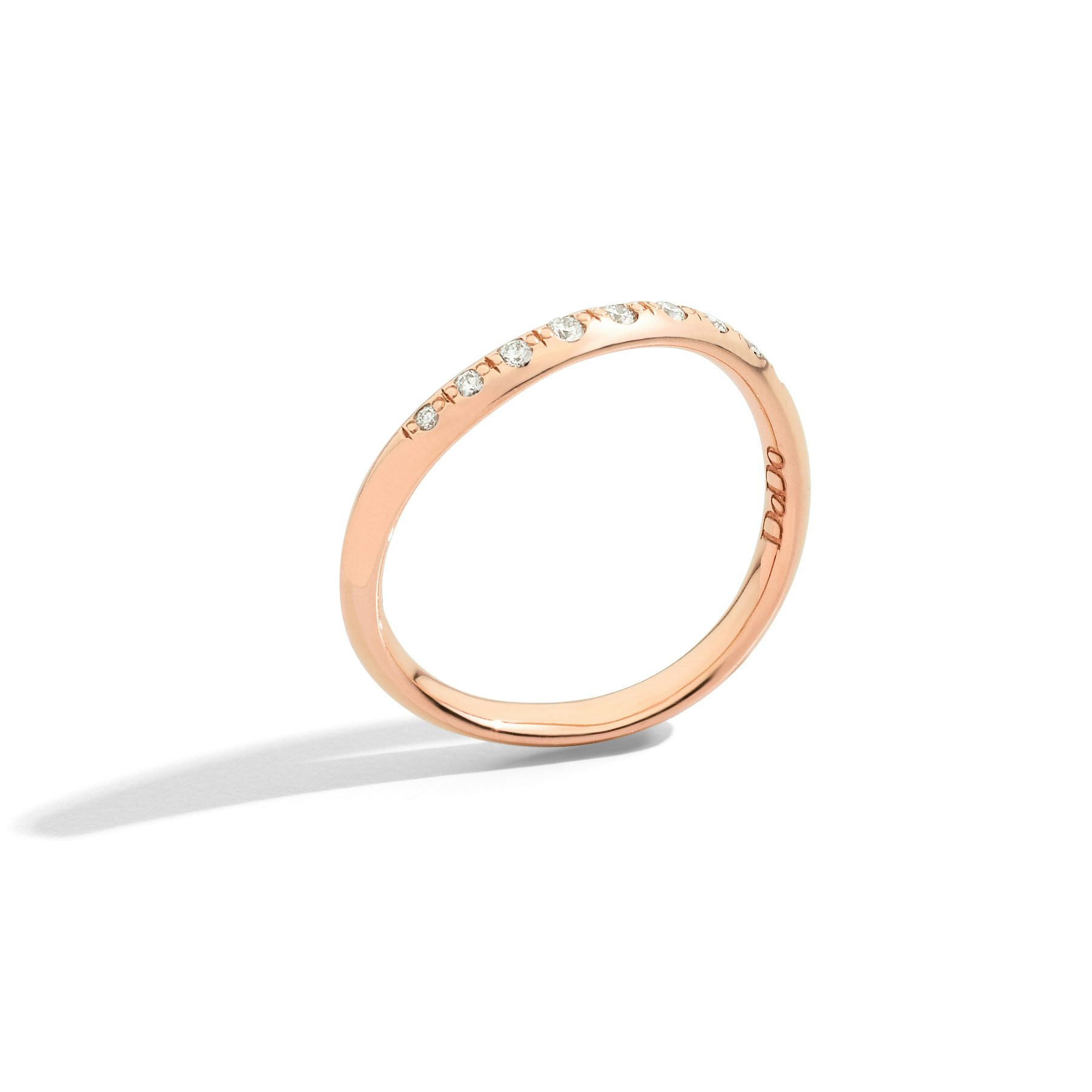 ROSE GOLD & WHITE DIAMOND ESSENTIALS RING 0