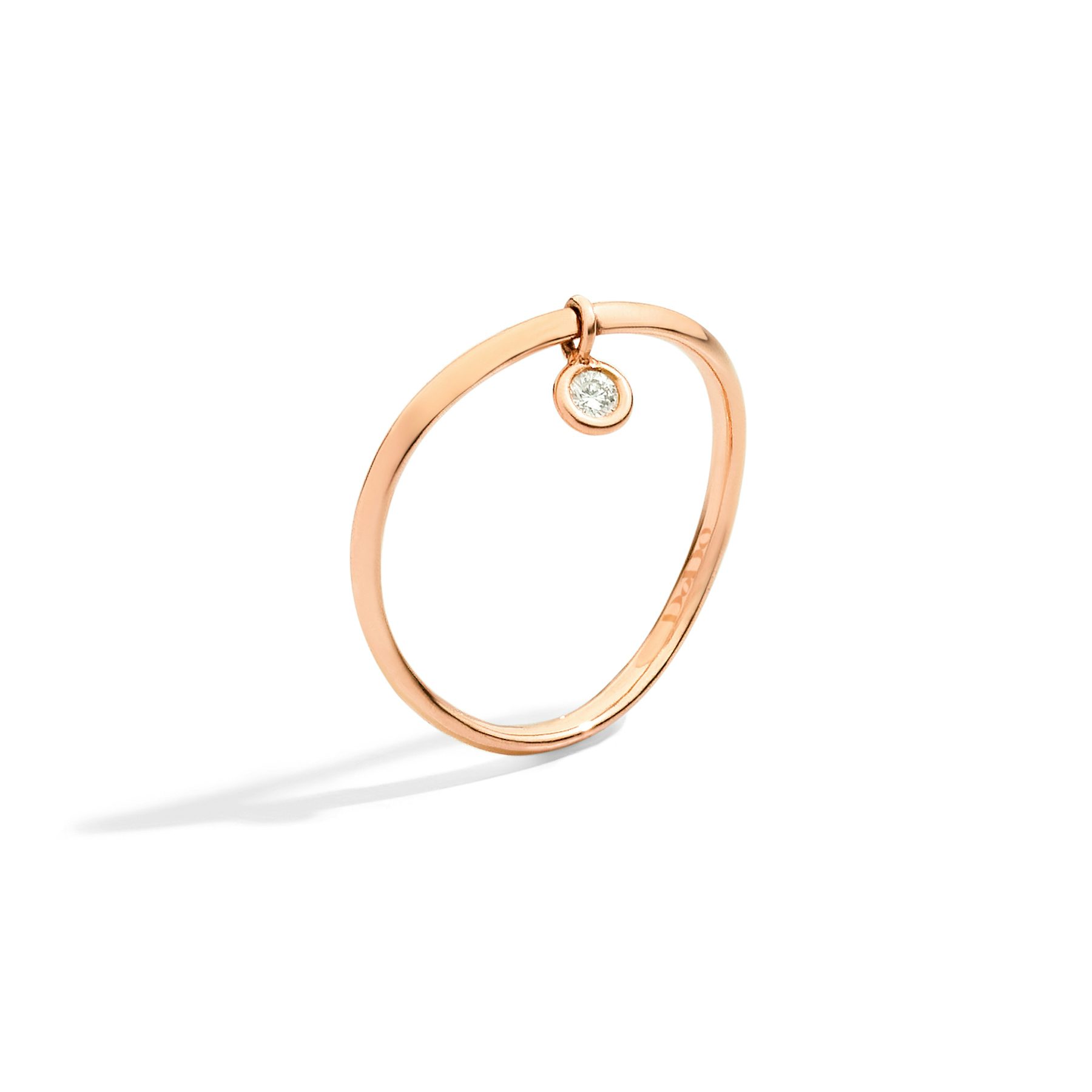 ROSE GOLD & WHITE DIAMOND ESSENTIALS RING 0