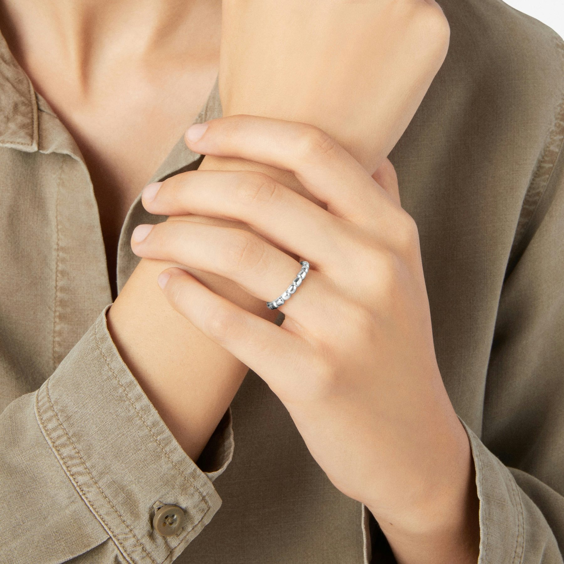 ANELLO GRANELLI ARGENTO 1