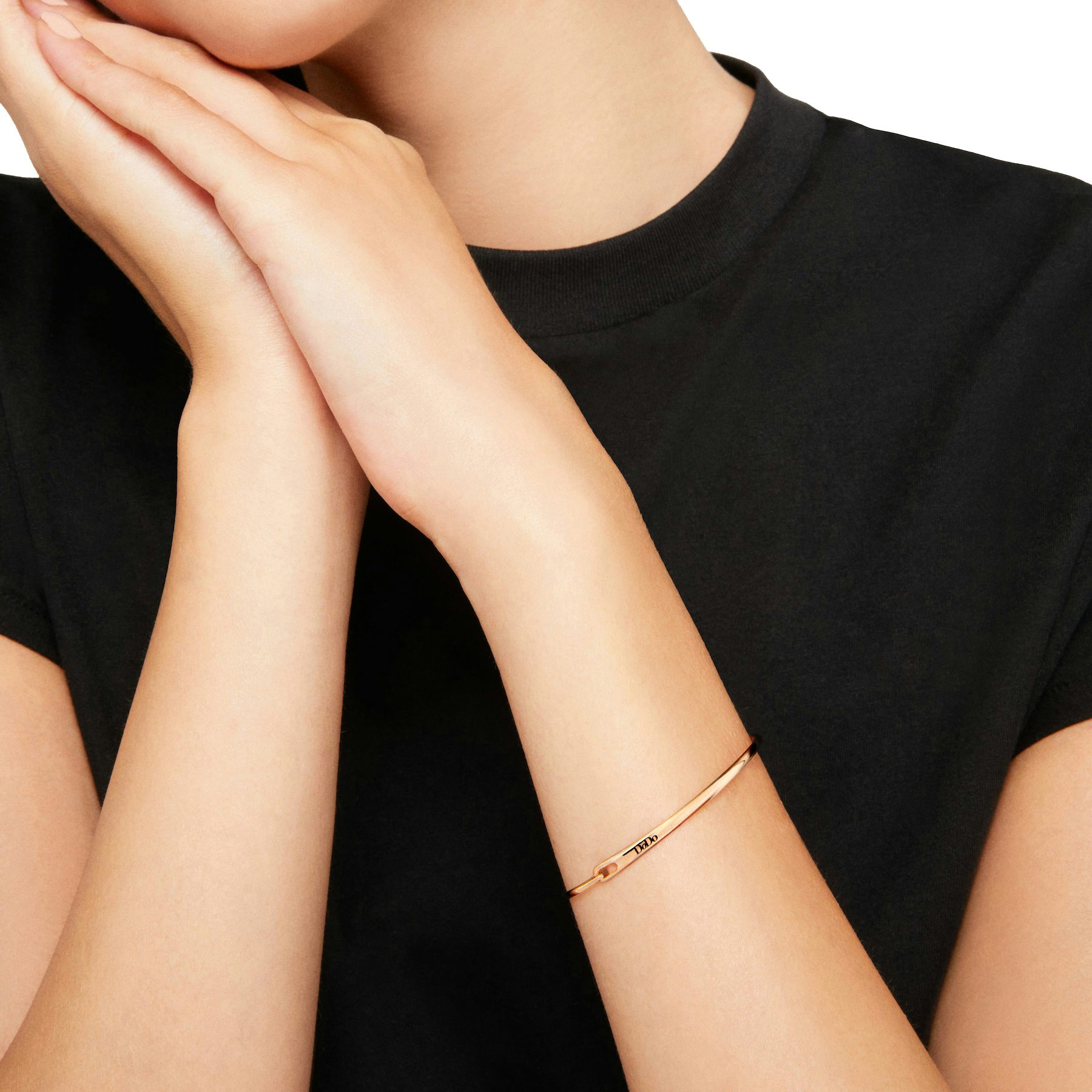 ブレスレット DoDo Everyday rose gold bracelet ROSE GOLD ESSENTIALS BANGLE BRACELET