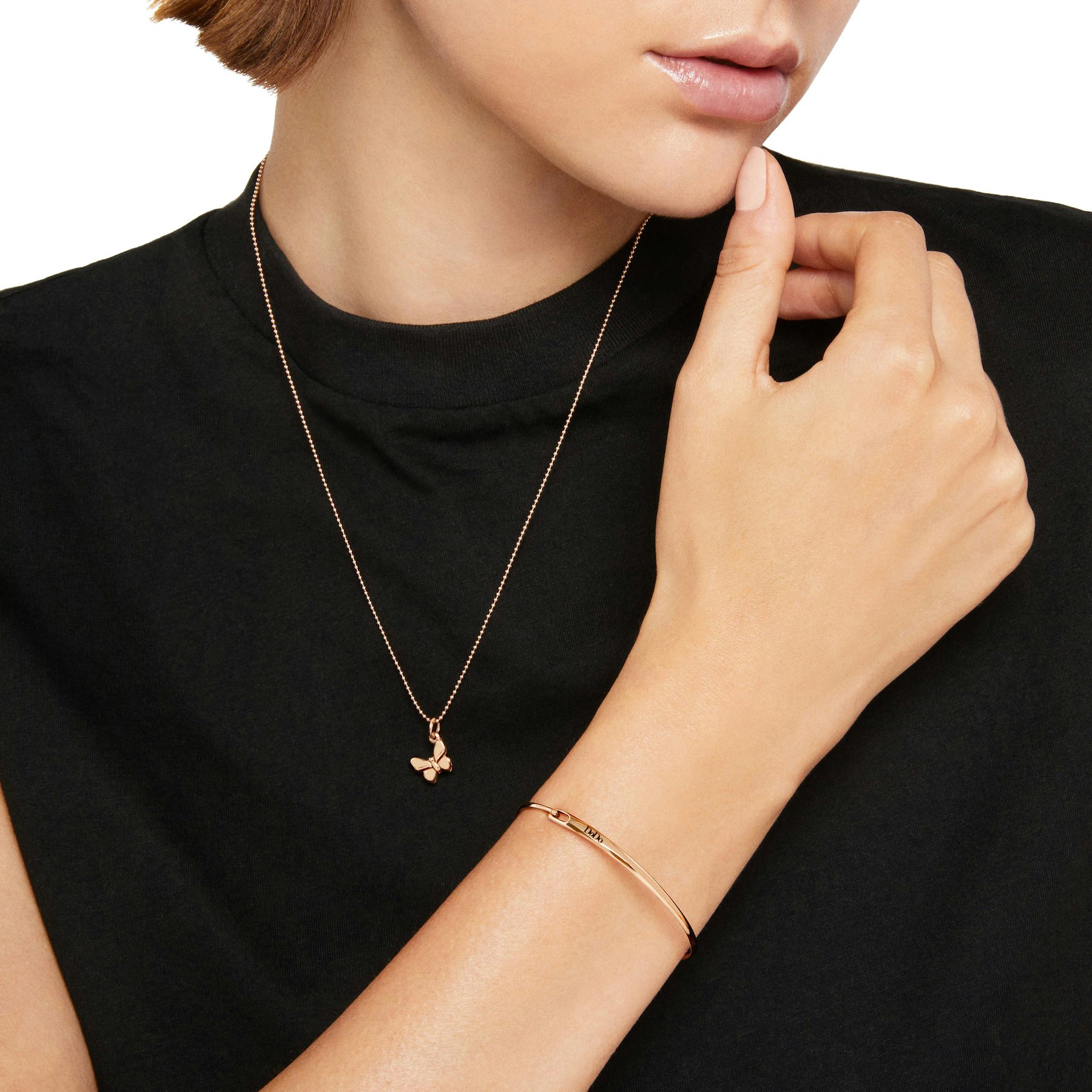 Women's 3MM Solid Bangle Bracelet - 18K Gold Or Rose Gold Plated, Classic Gift