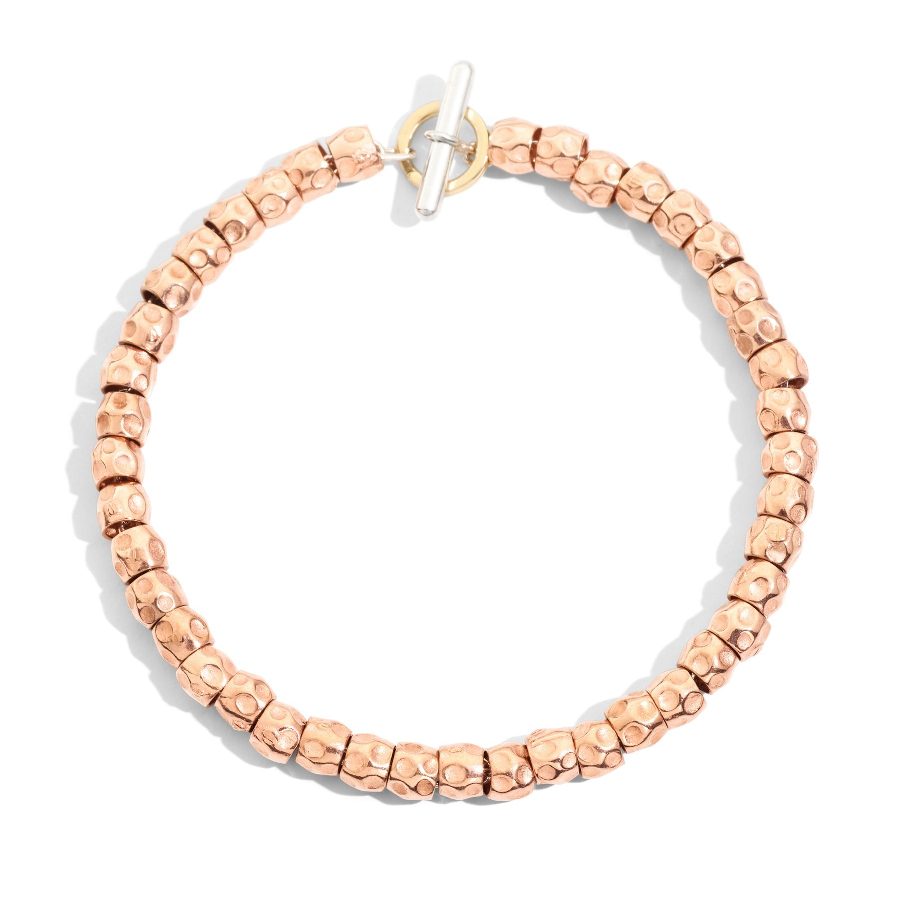 BRACCIALE GRANELLI ORO ROSA 0