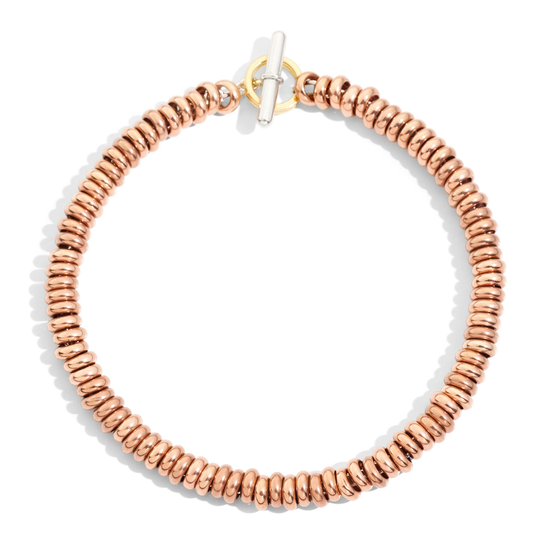 BRACCIALE RONDELLE ORO ROSA 0