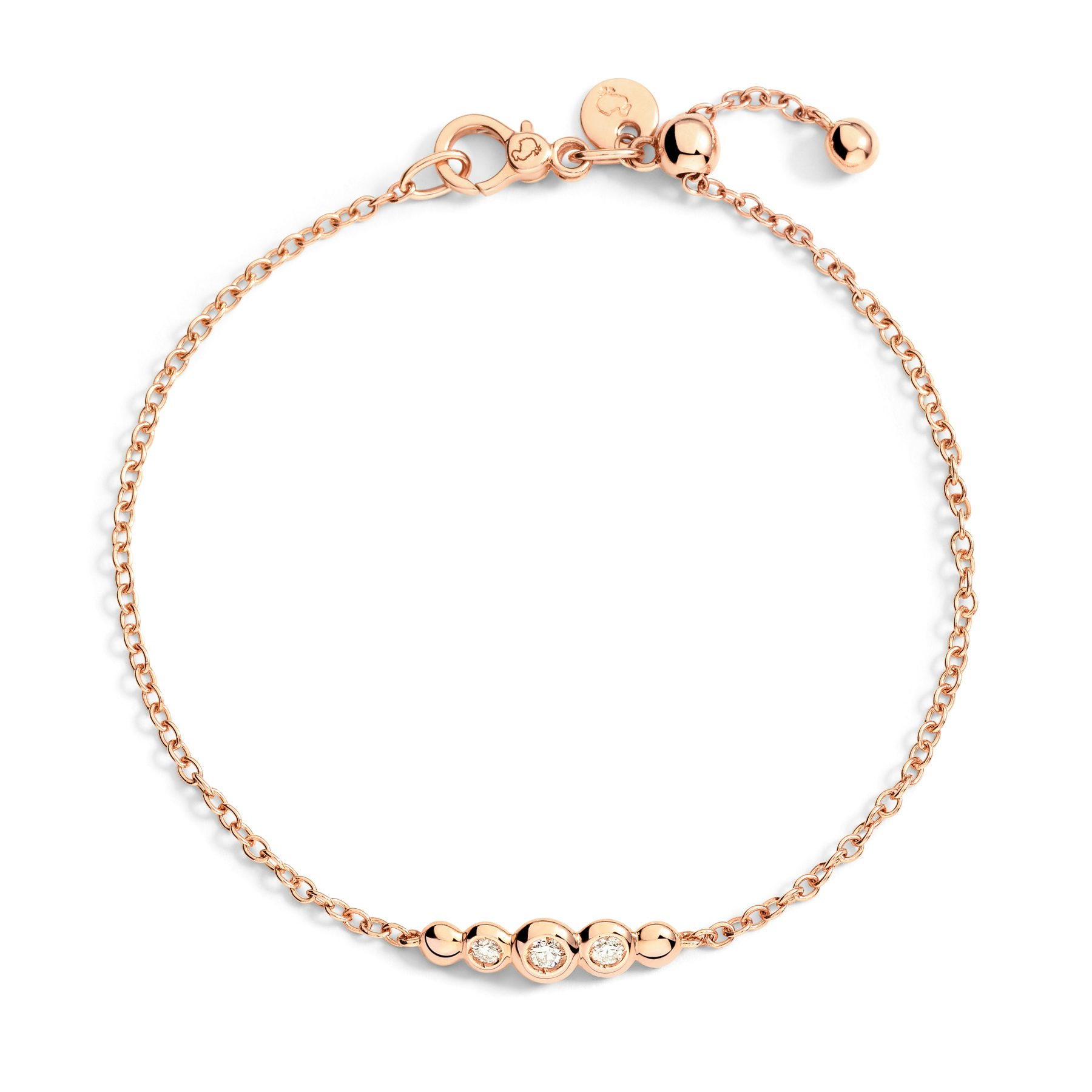 ROSE GOLD & DIAMOND BOLLICINE BRACELET 0