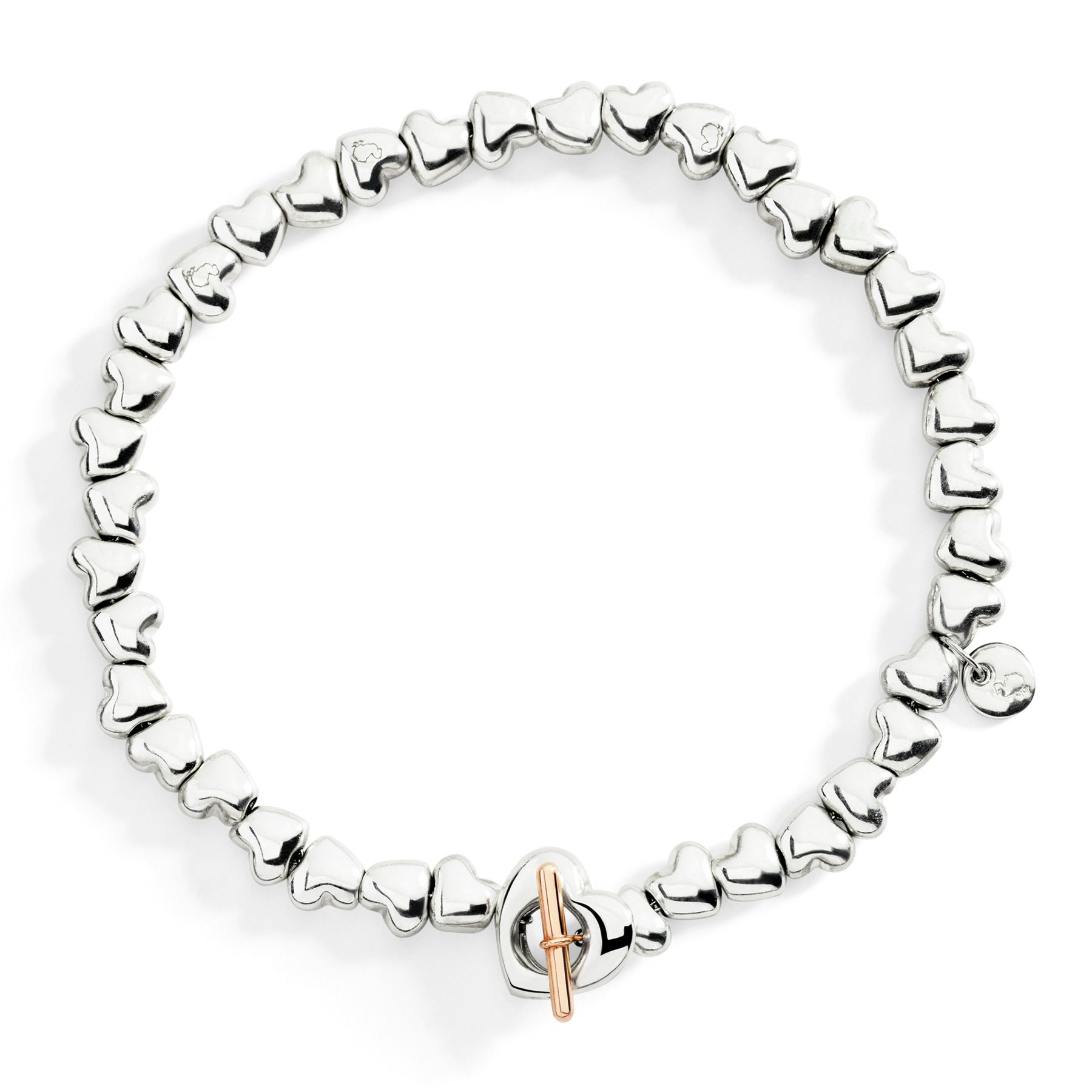 SILVER HEART BRACELET