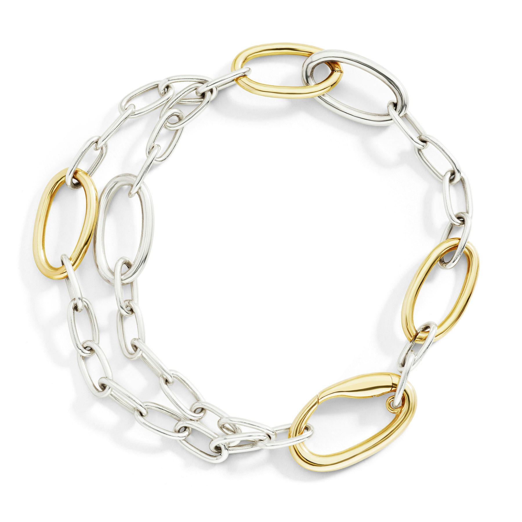 SILVER & GOLD PLATED SILVER ESSENTIALS BRACELET 0