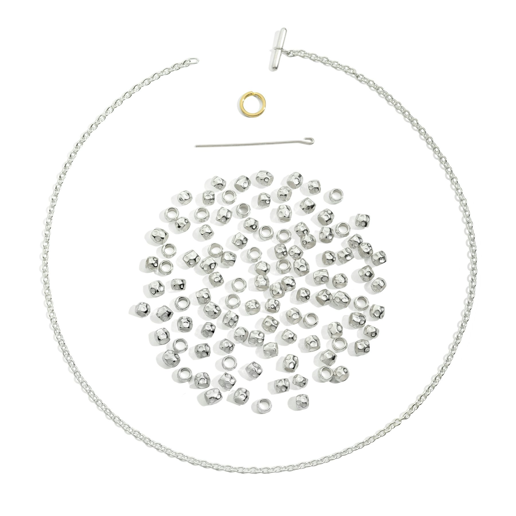 COLLANA GRANELLI ARGENTO 1