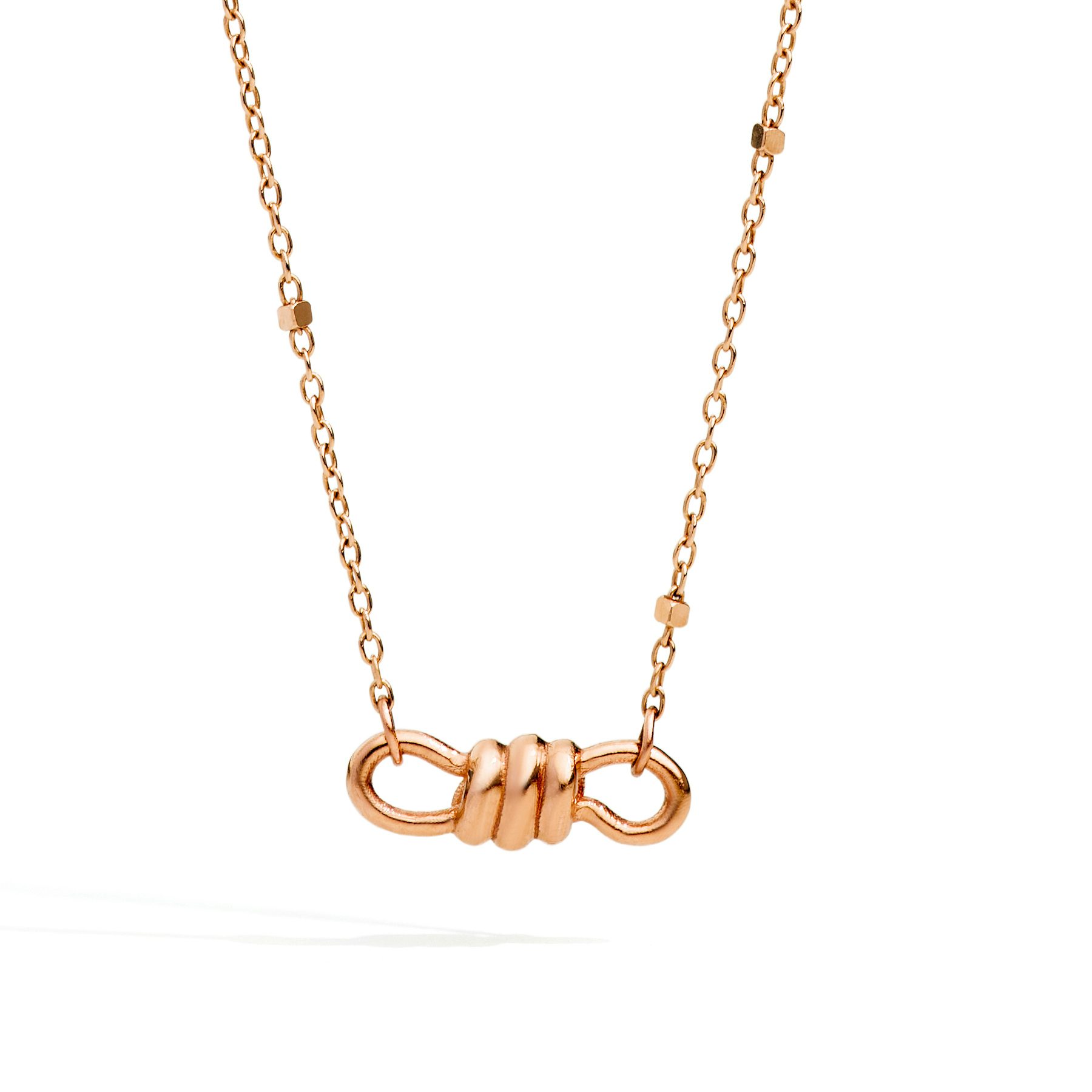 ROSE GOLD NODO CHOKER NECKLACE 0