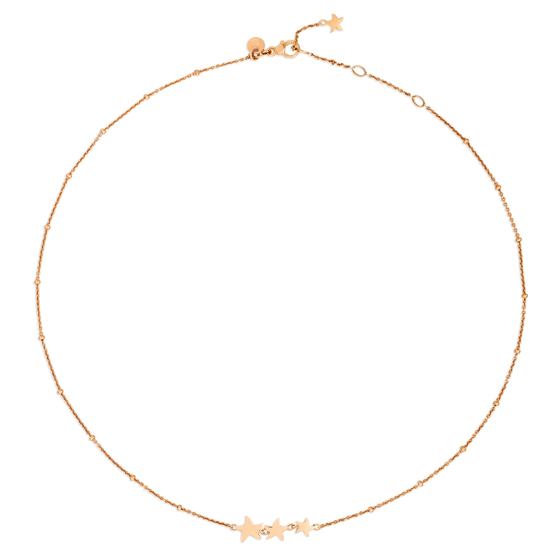 COLLANA STELLINA ORO ROSA 0