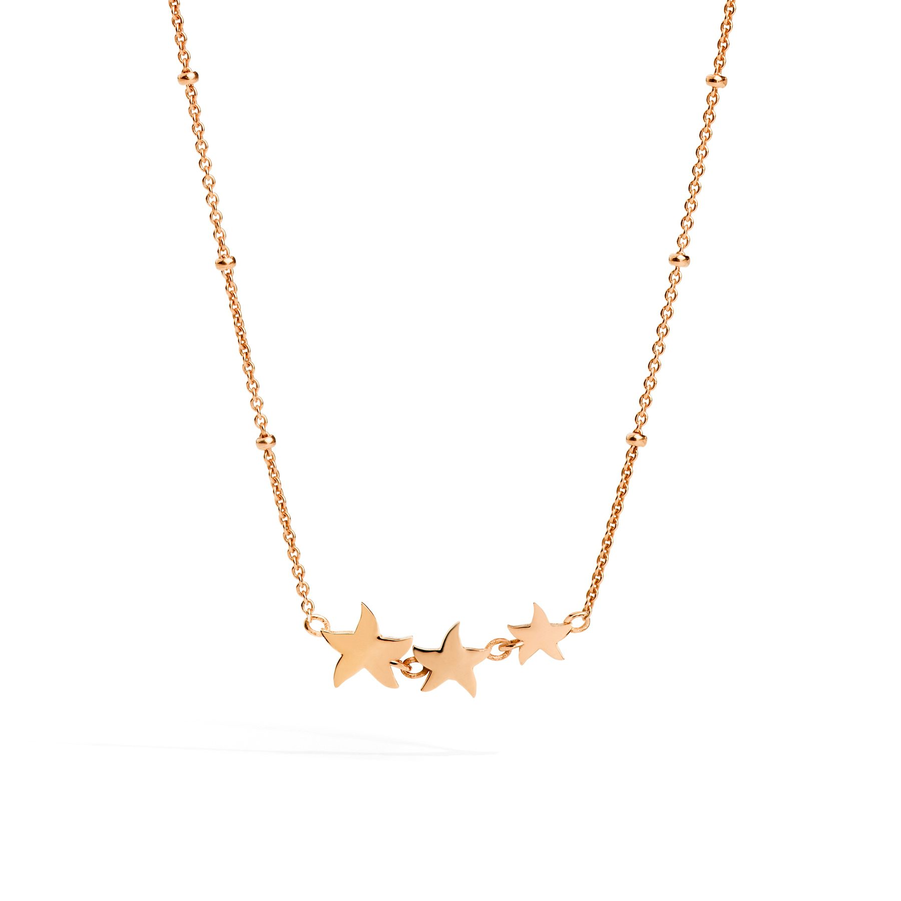 COLLANA STELLINA ORO ROSA 1