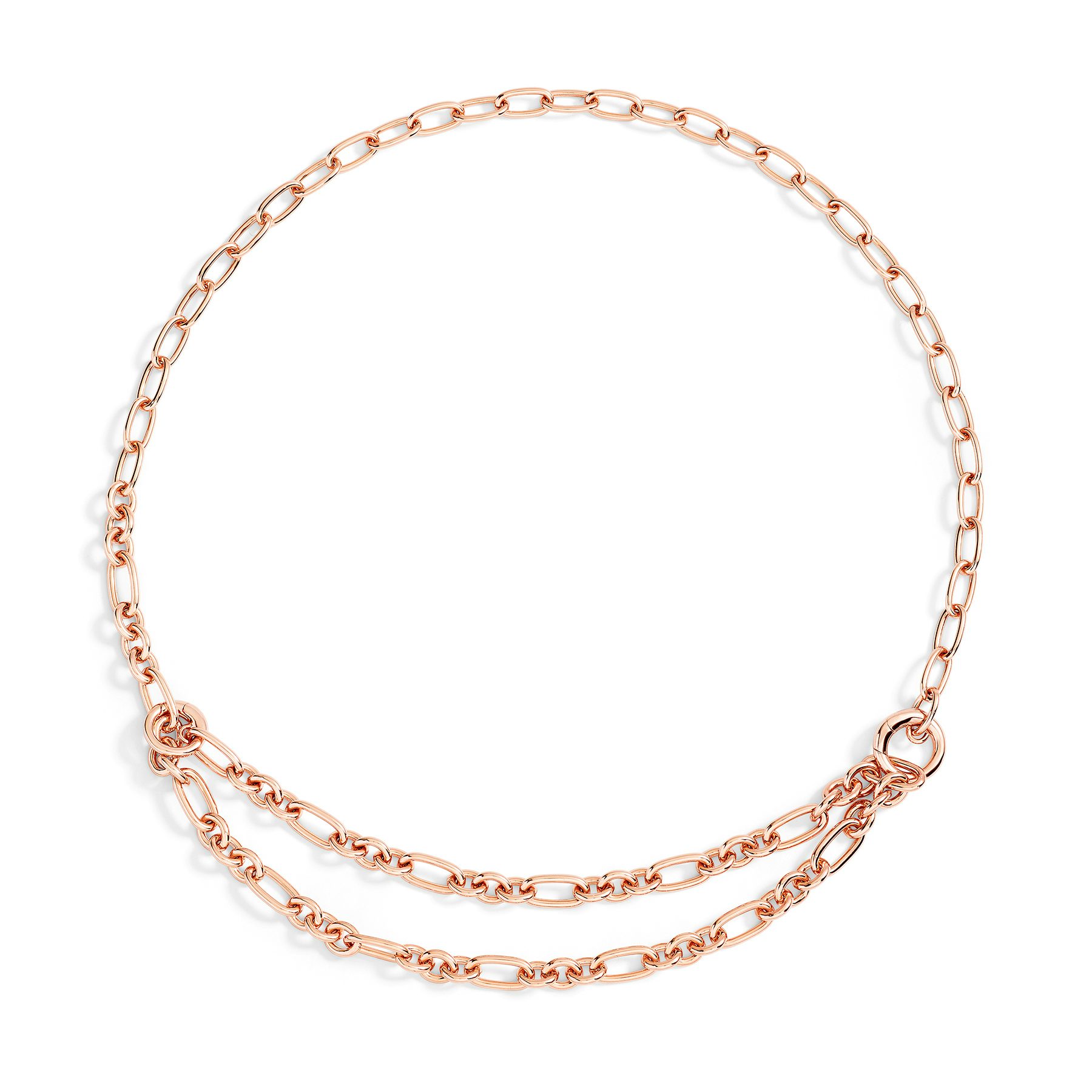 SILVER PLATED OPENABLE LINK NECKLACE 1