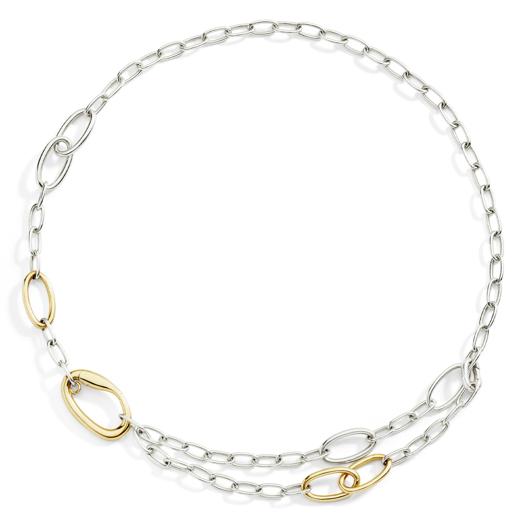 SILVER & GOLD PLATED SILVER ESSENTIALS NECKLACE