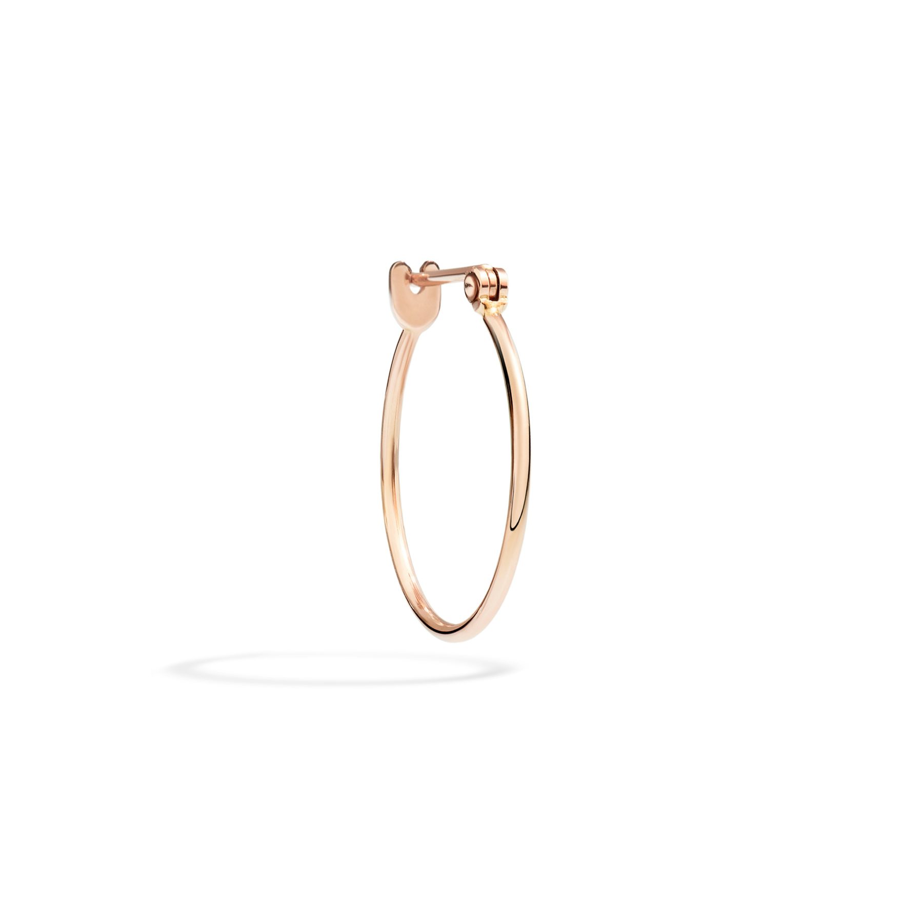 ORECCHINO HOOP ESSENTIALS ORO ROSA 0