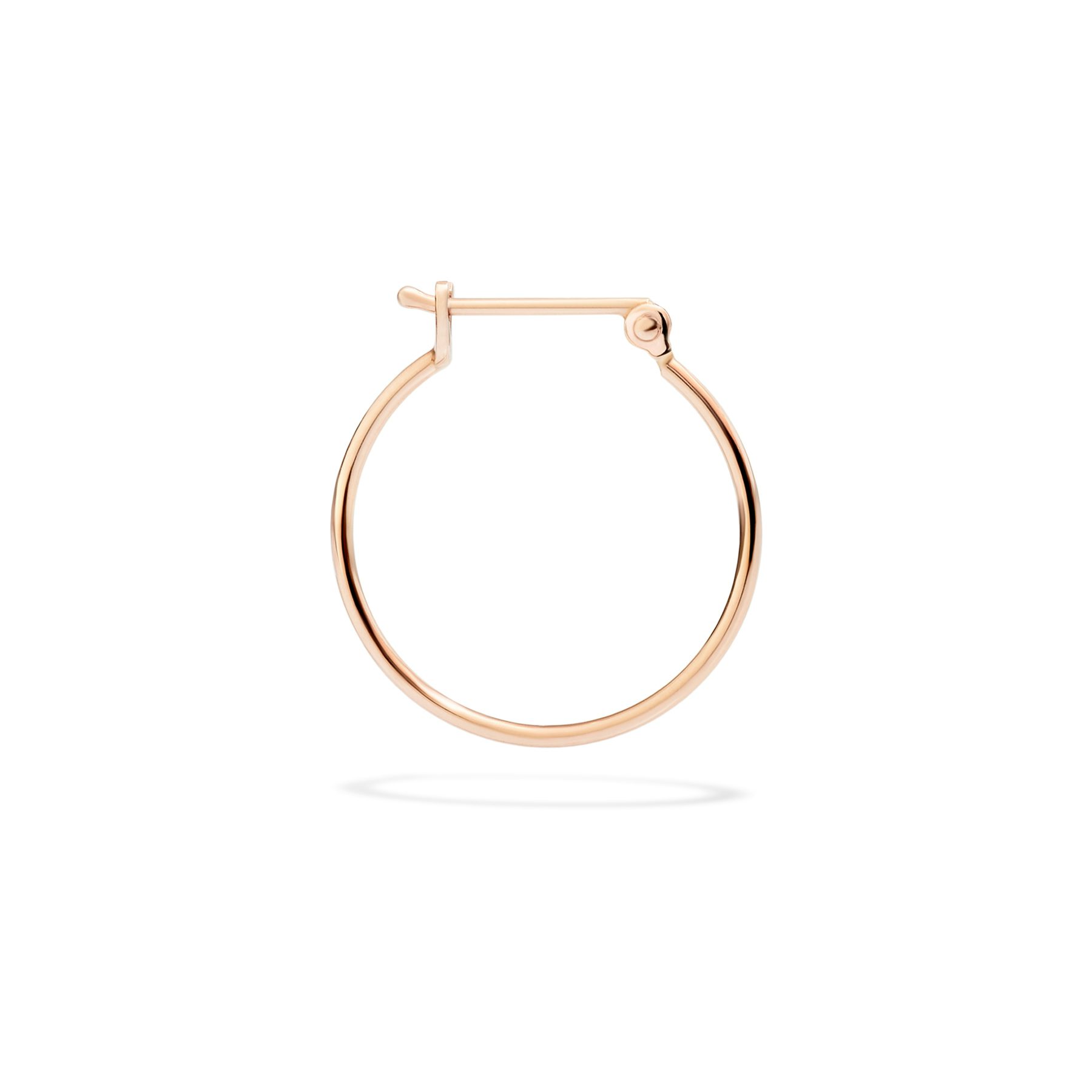ORECCHINO HOOP ESSENTIALS ORO ROSA 1