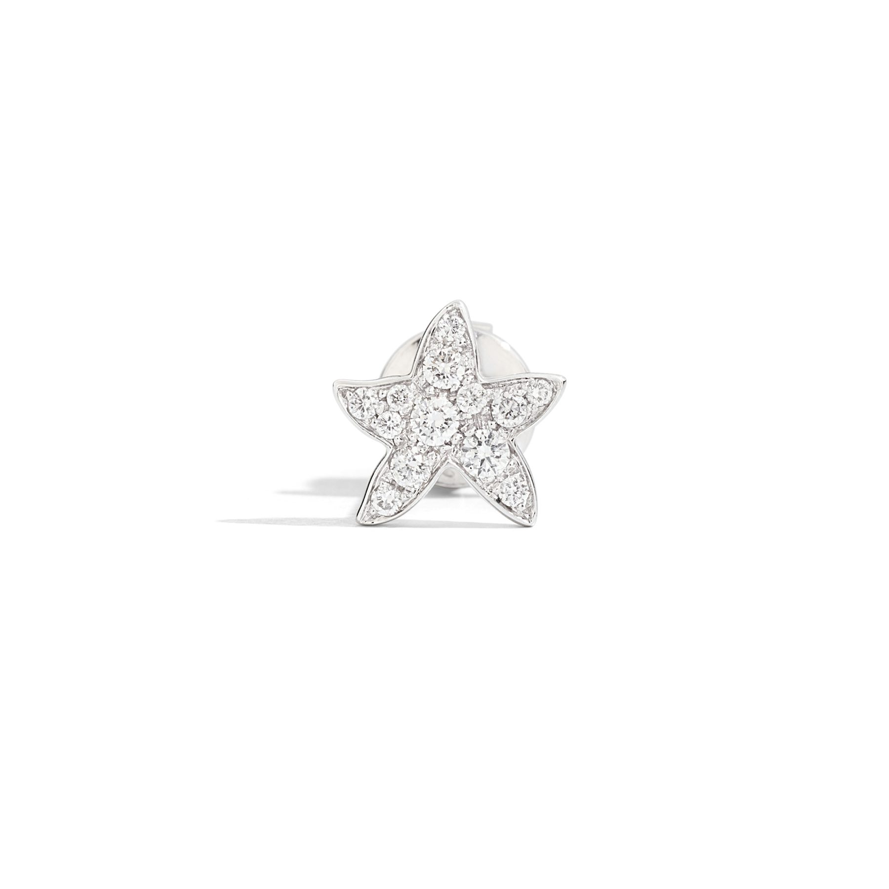 WHITE GOLD & DIAMOND STAR EARRING  1