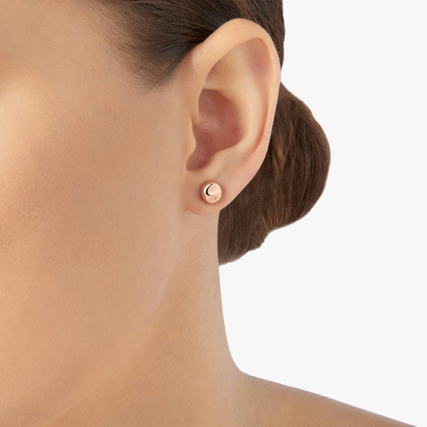 ROSE GOLD PEPITA STUD EARRING 1