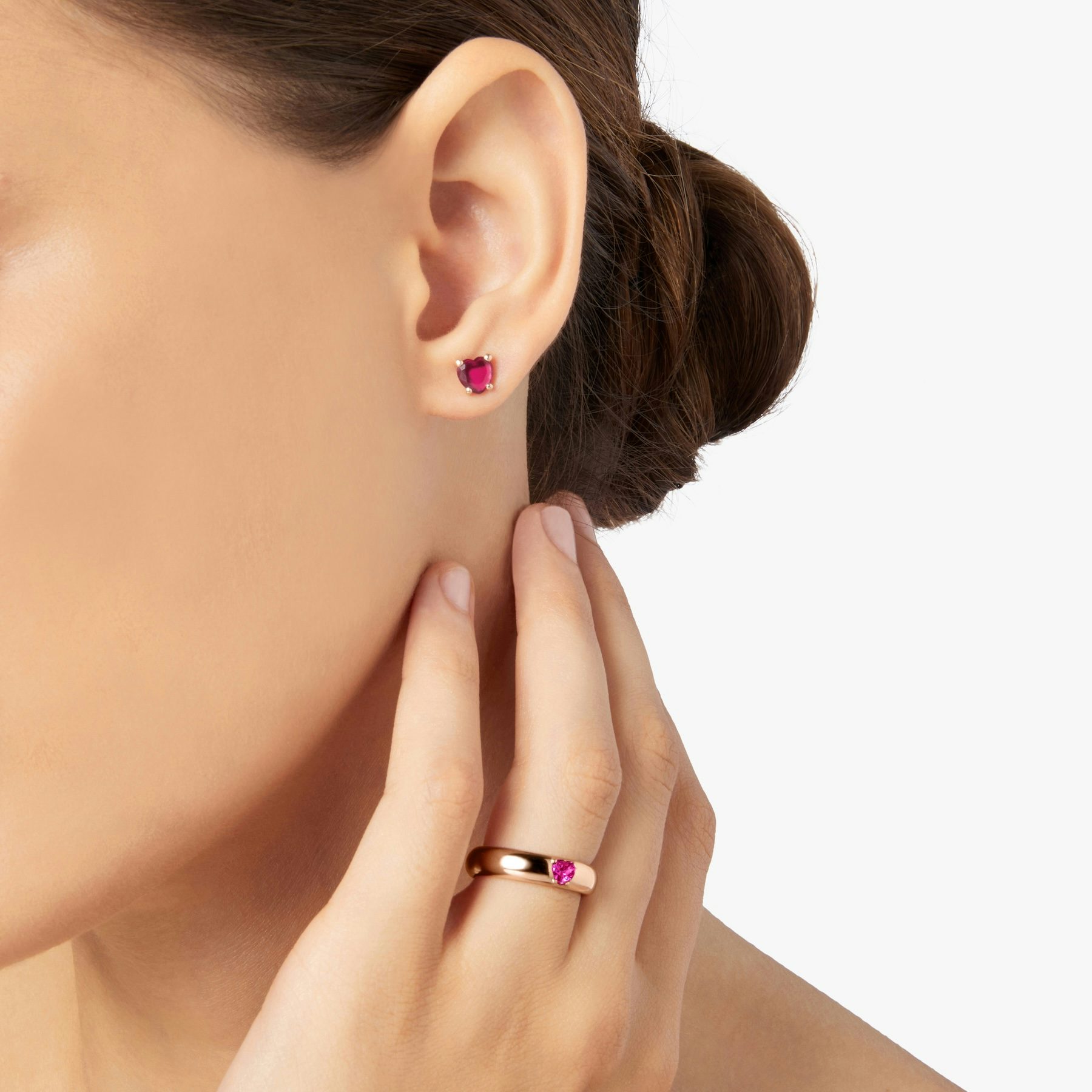 Dodo 100 Amore Anello Dodo Con Cuoricini ORECCHINO STUD