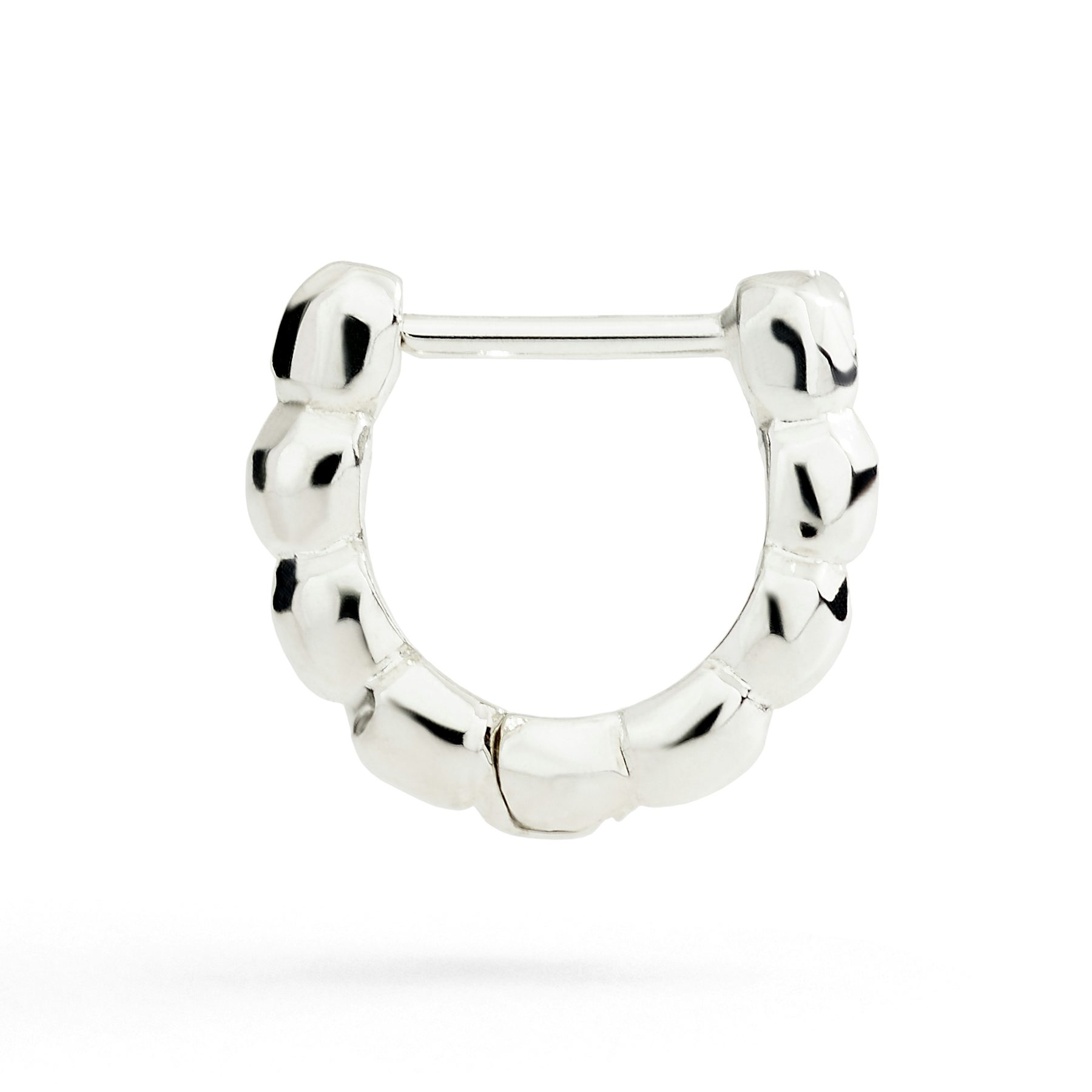 ORECCHINO HOOP GRANELLI ARGENTO 0