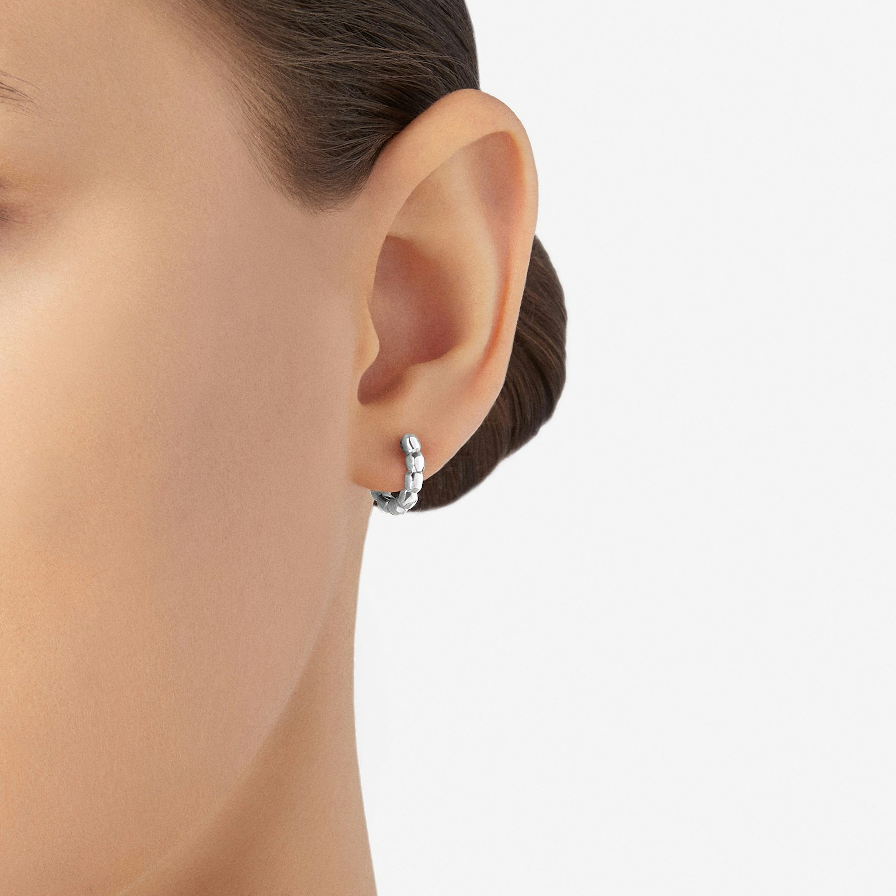 ORECCHINO HOOP GRANELLI ARGENTO 1