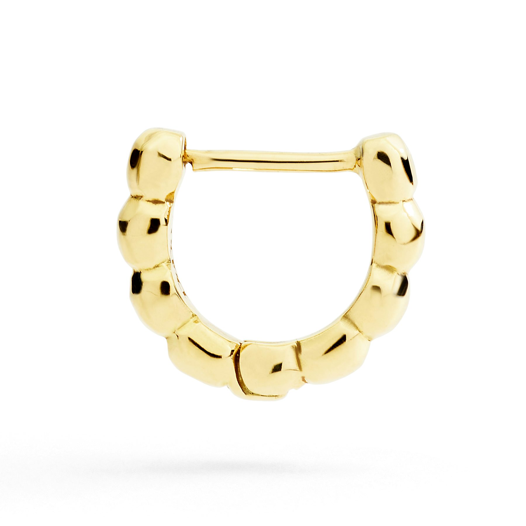 ORECCHINO HOOP GRANELLI ORO GIALLO 0