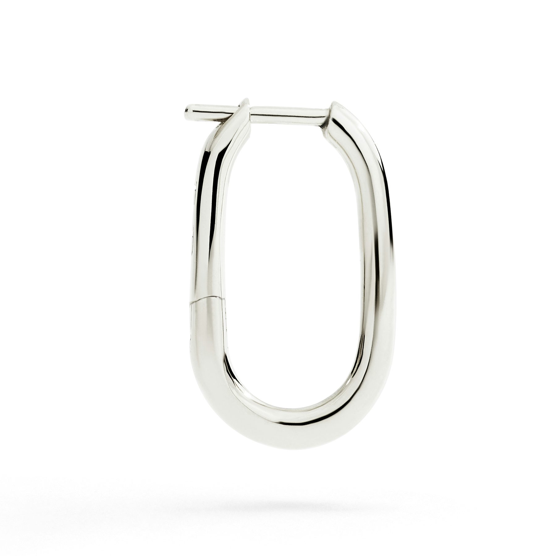 SILVER ESSENTIALS HOOP EARRING 0