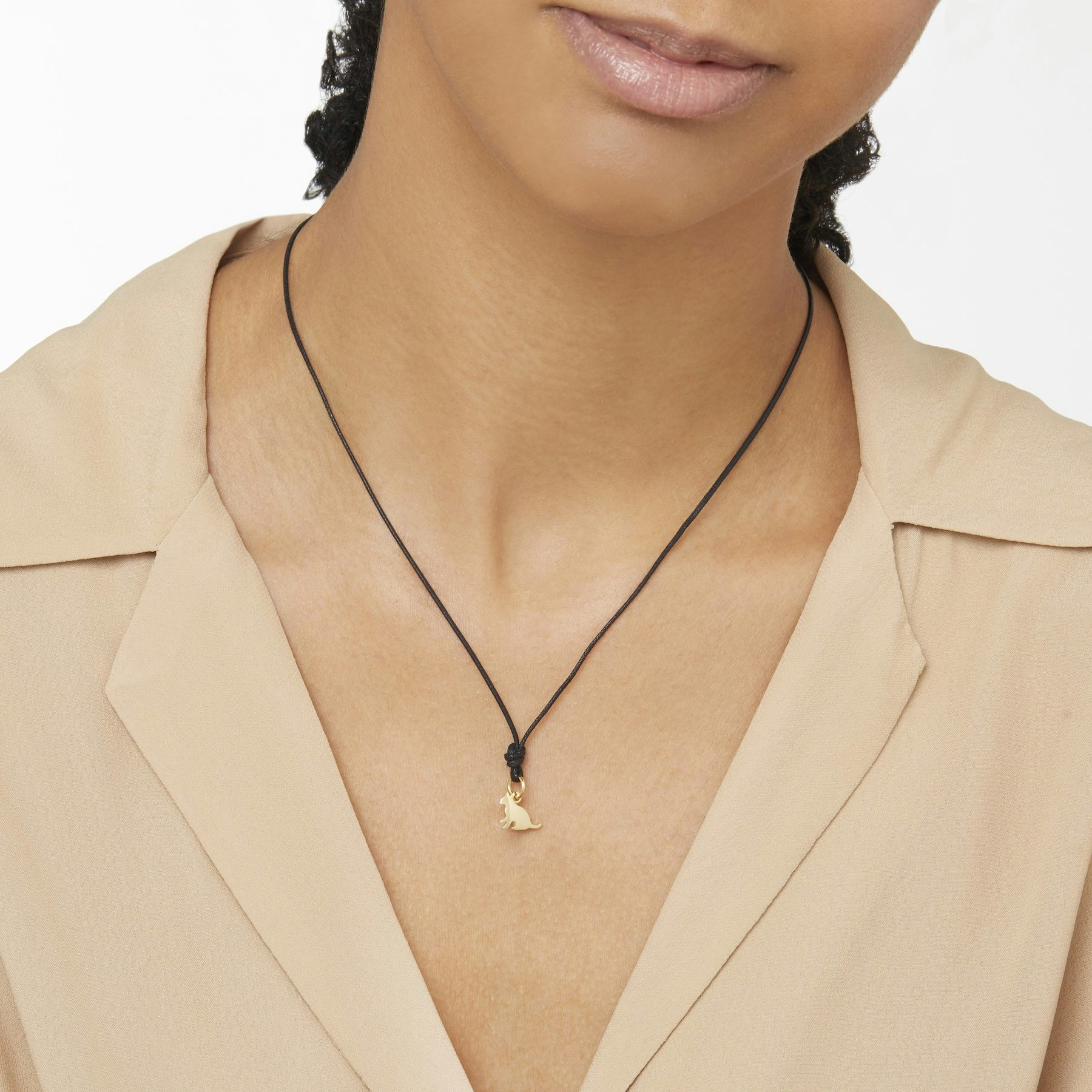 YELLOW GOLD CAT CHARM