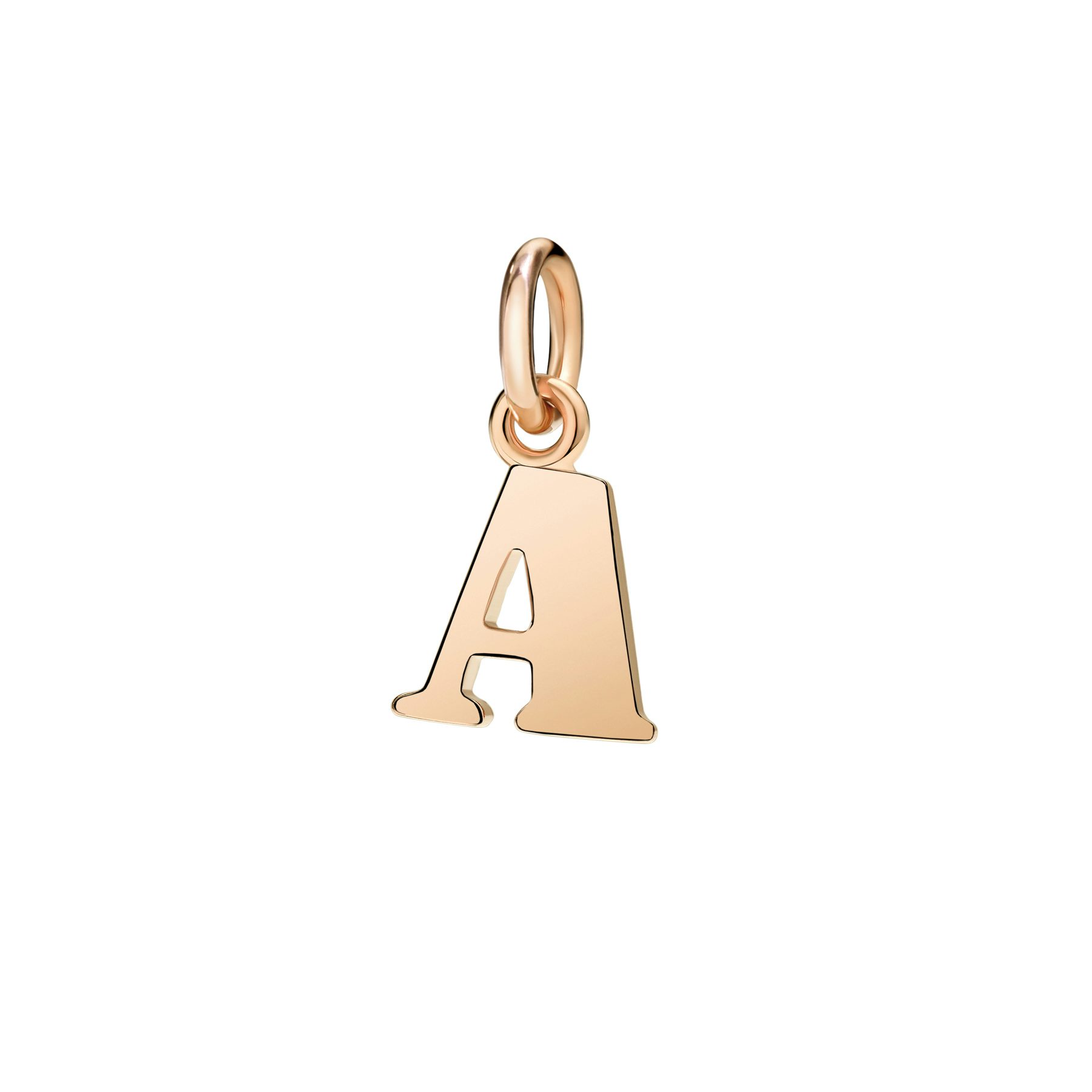 CIONDOLO LETTERA A ORO ROSA 0