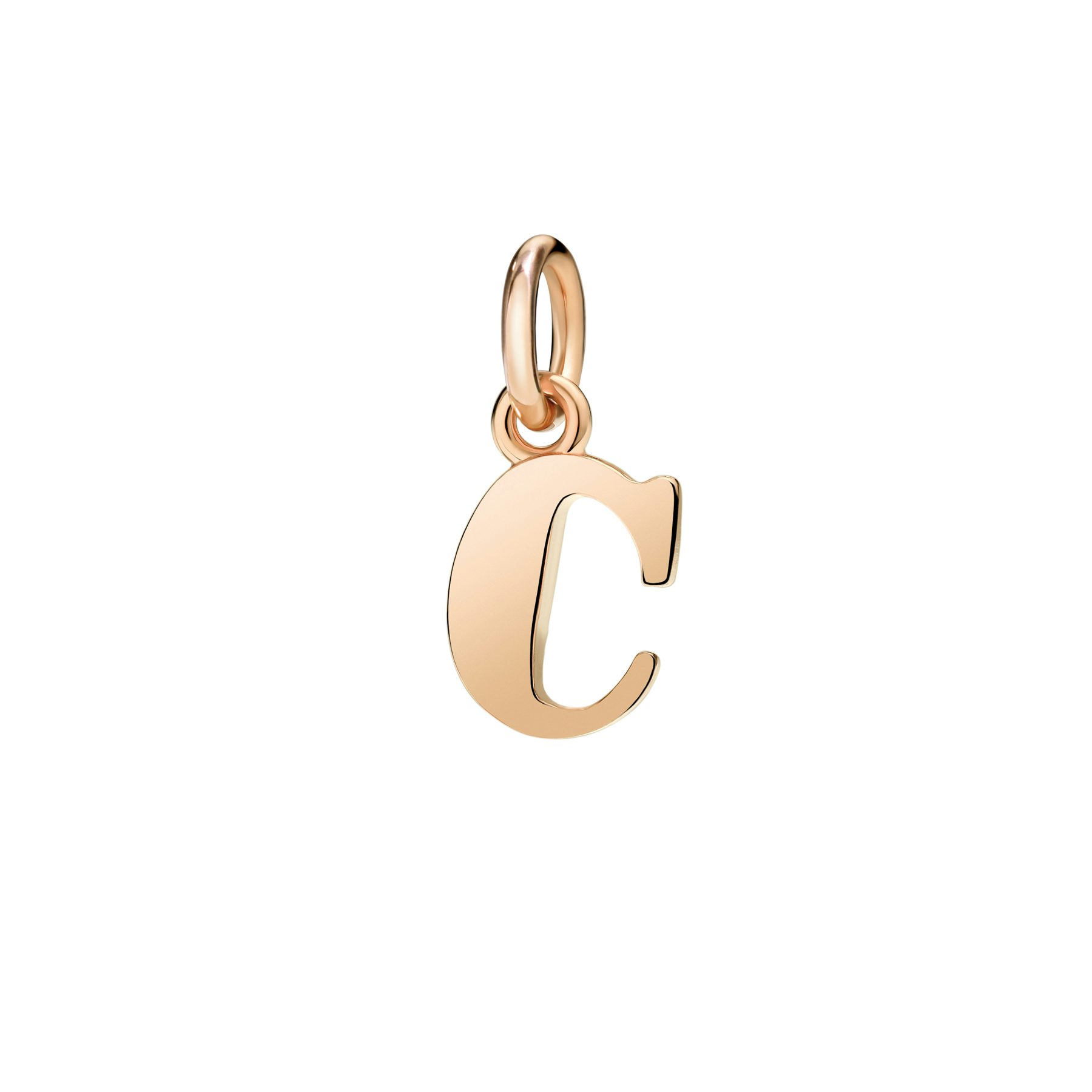 ROSE GOLD LETTER C CHARM 0