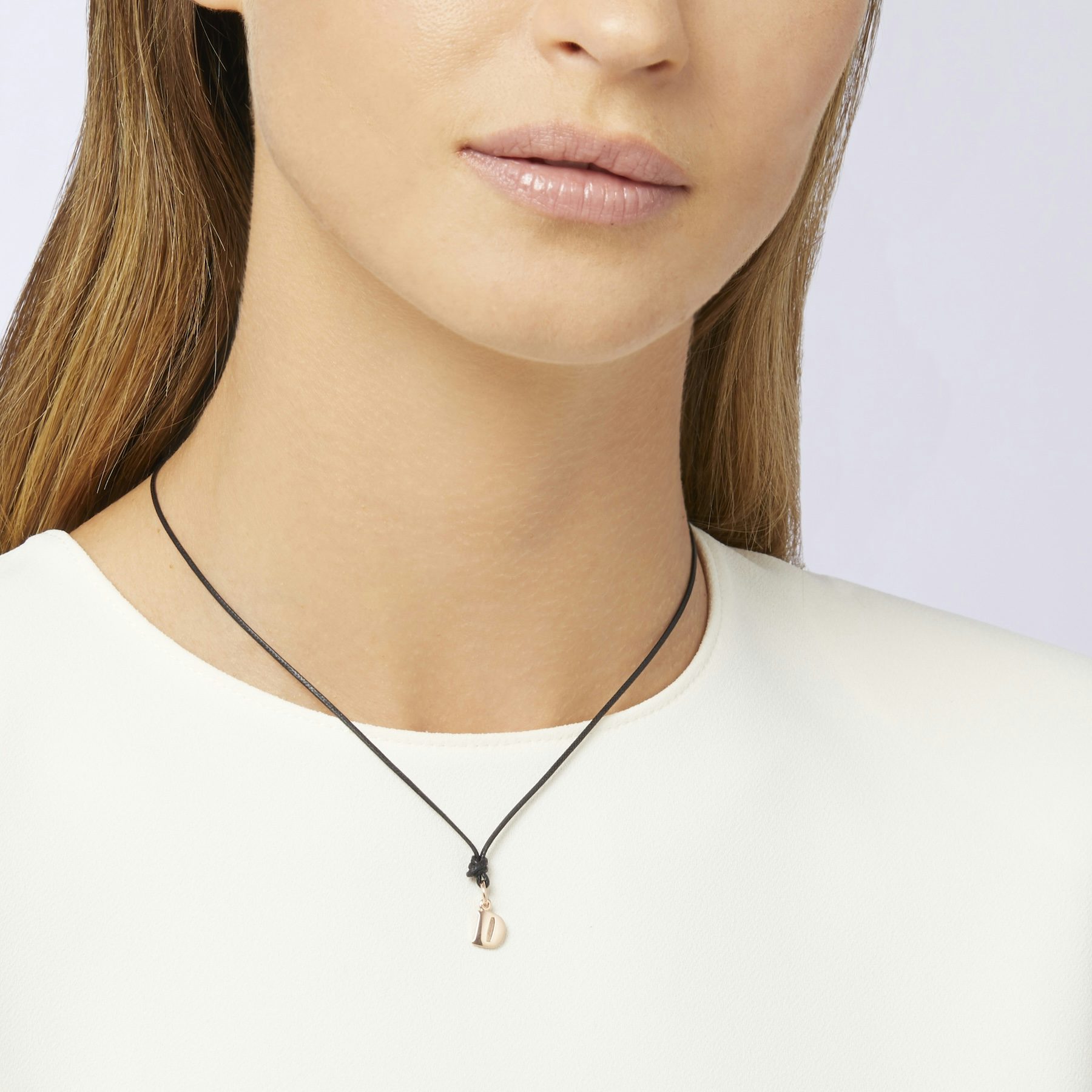ROSE GOLD LETTER D CHARM 1