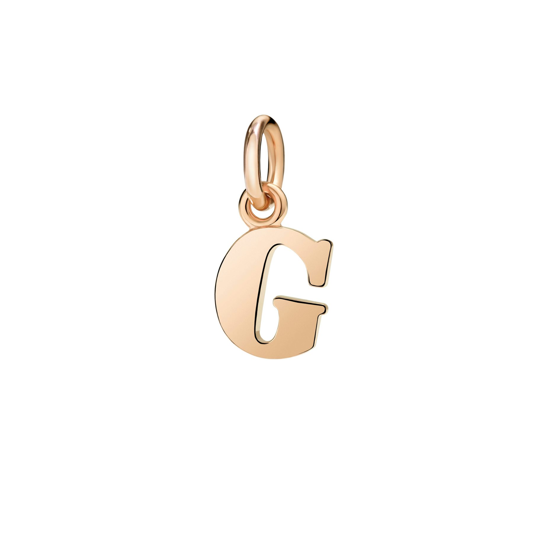 ROSE GOLD LETTER G CHARM 0