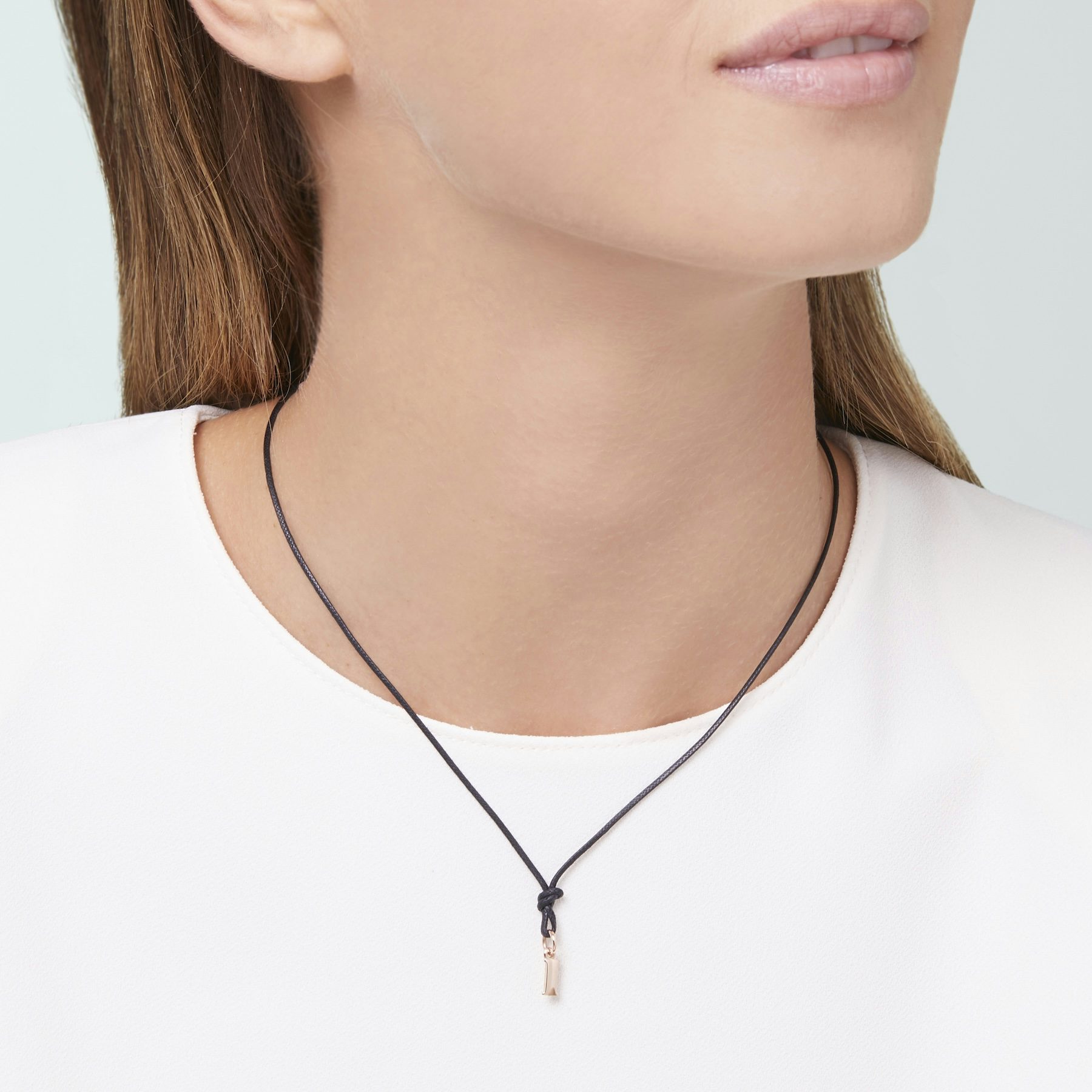 ROSE GOLD LETTER I CHARM 1