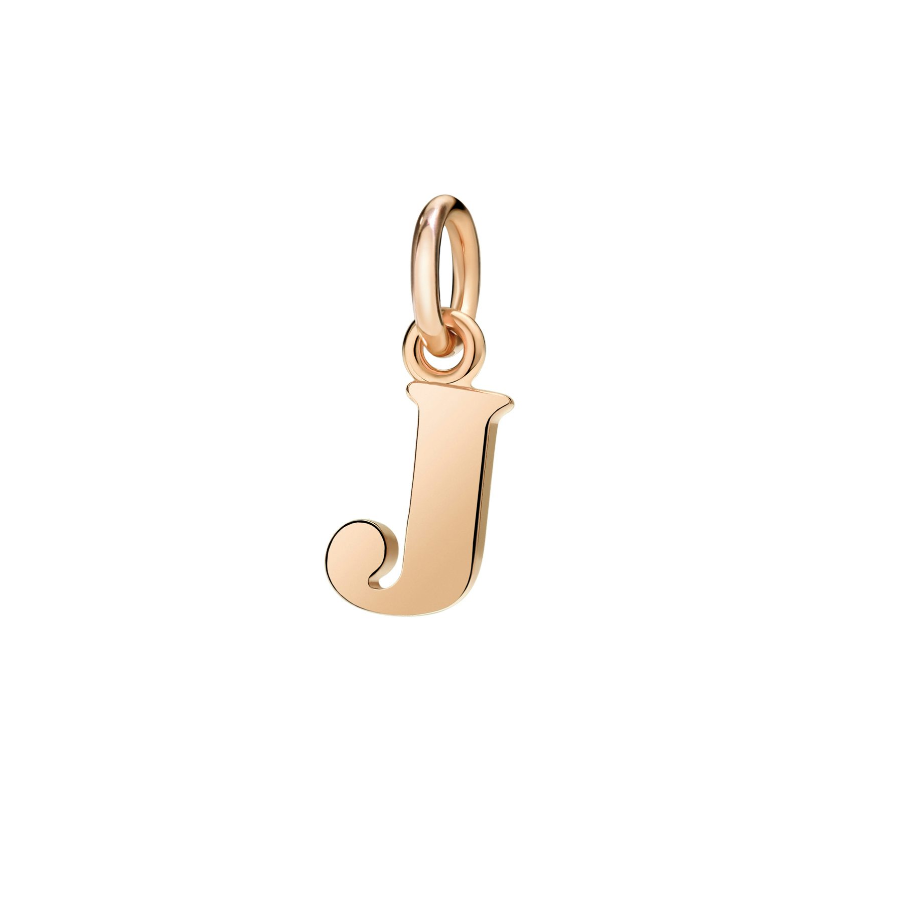 ROSE GOLD LETTER J CHARM 0