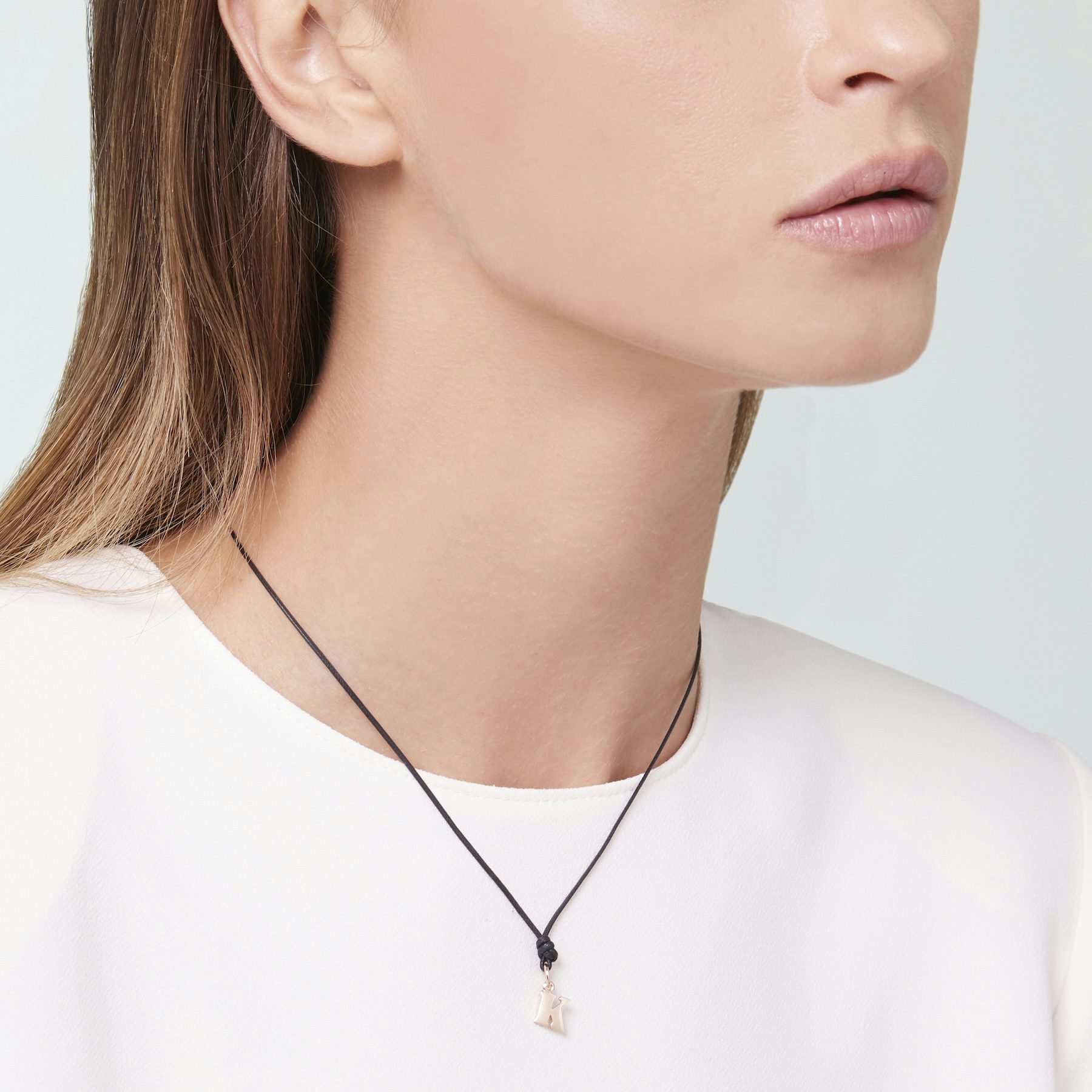 ROSE GOLD LETTER K CHARM 1