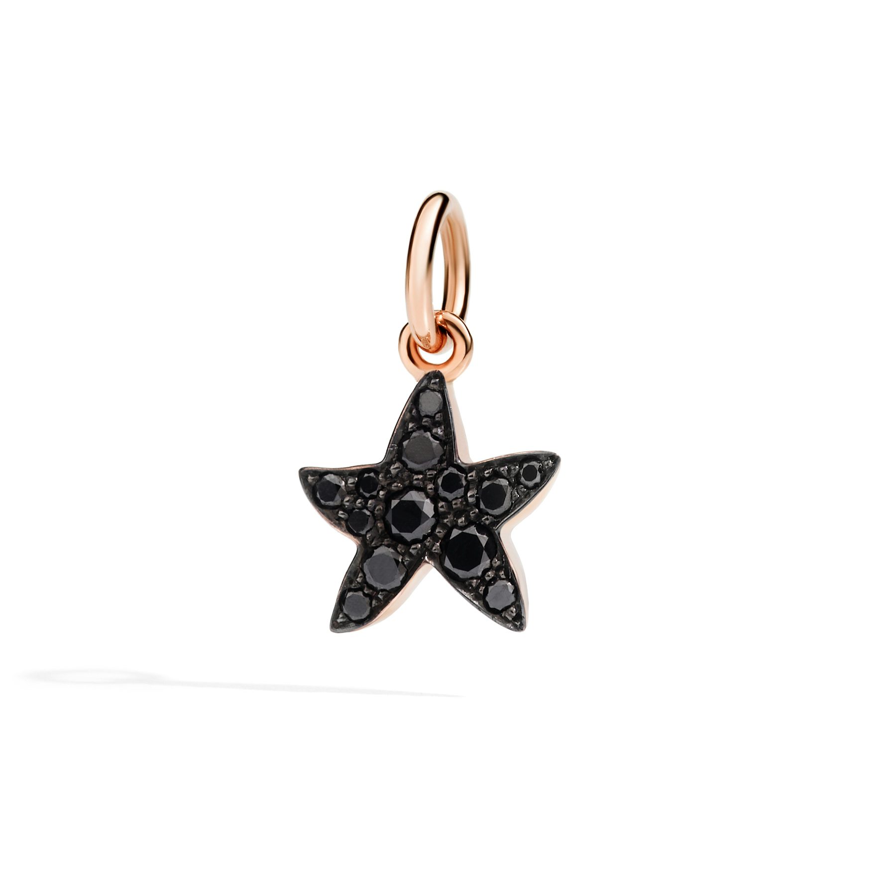 CIONDOLO STELLINA ORO ROSA & DIAMANTI BLACK 0