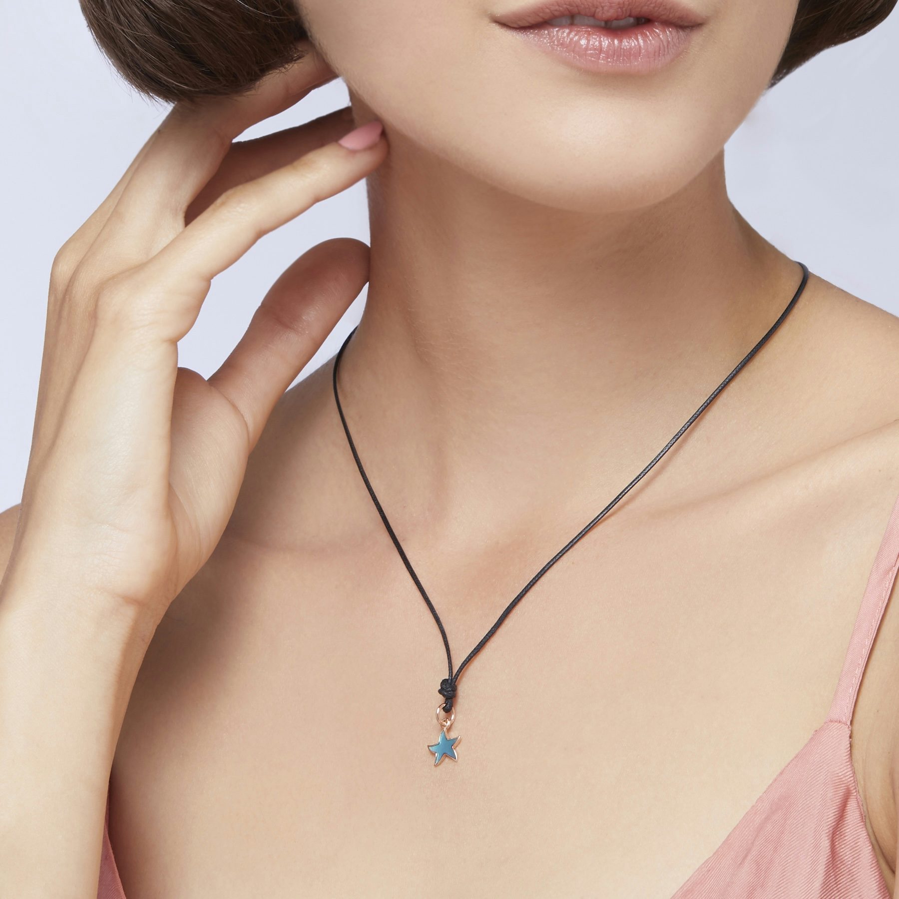 ROSE GOLD & ENAMEL STAR CHARM 1