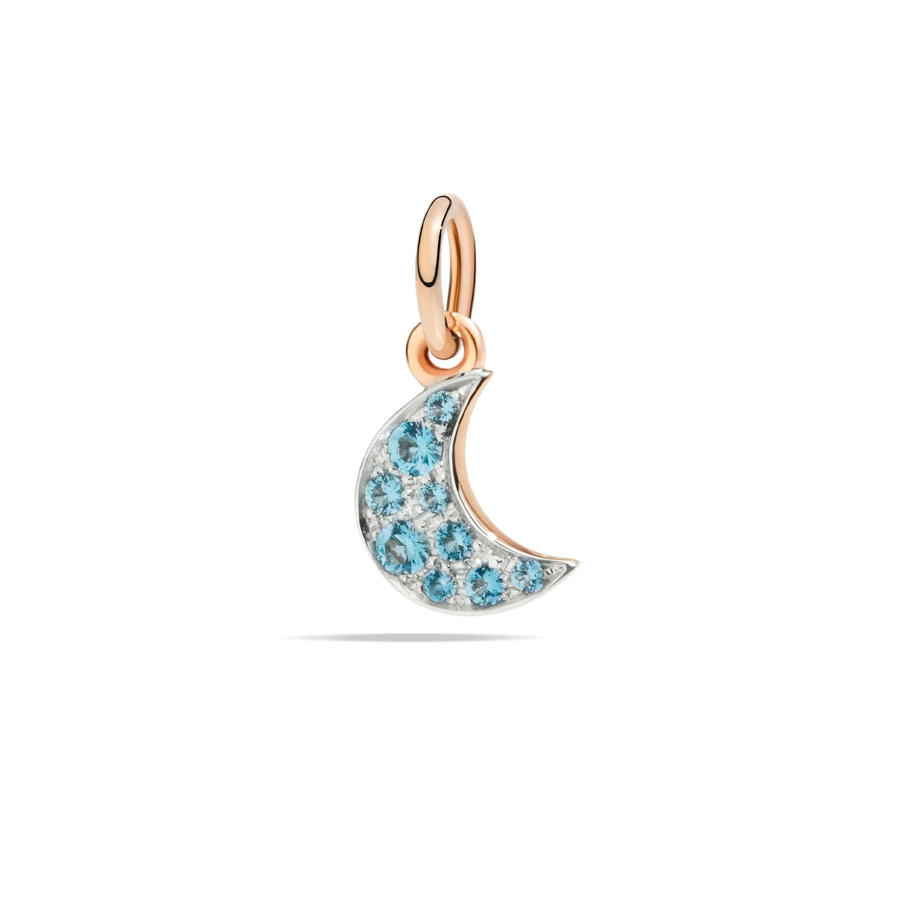 ROSE GOLD & TOPAZ MOON CHARM 0