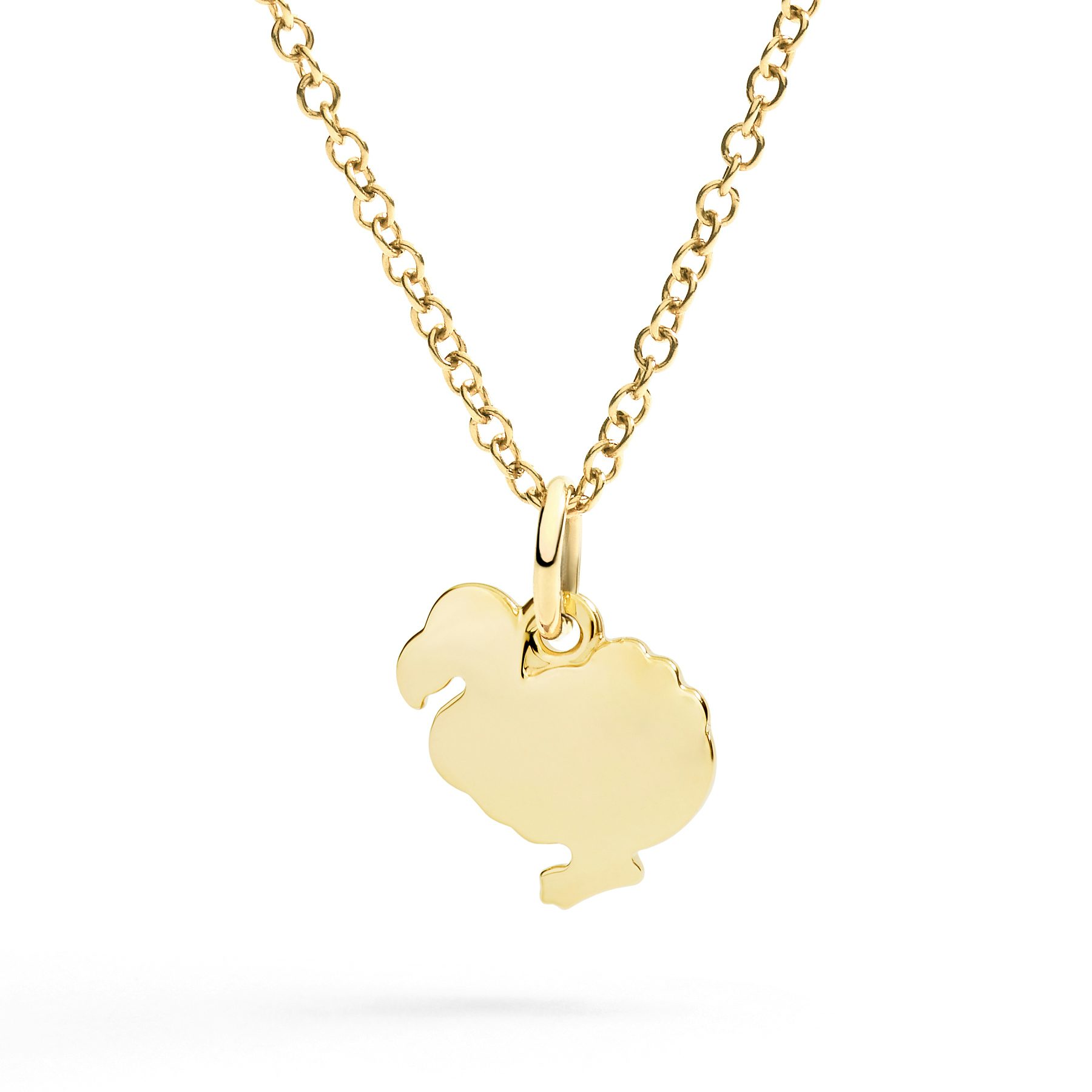 PENDENTIF DODO OR JAUNE 1