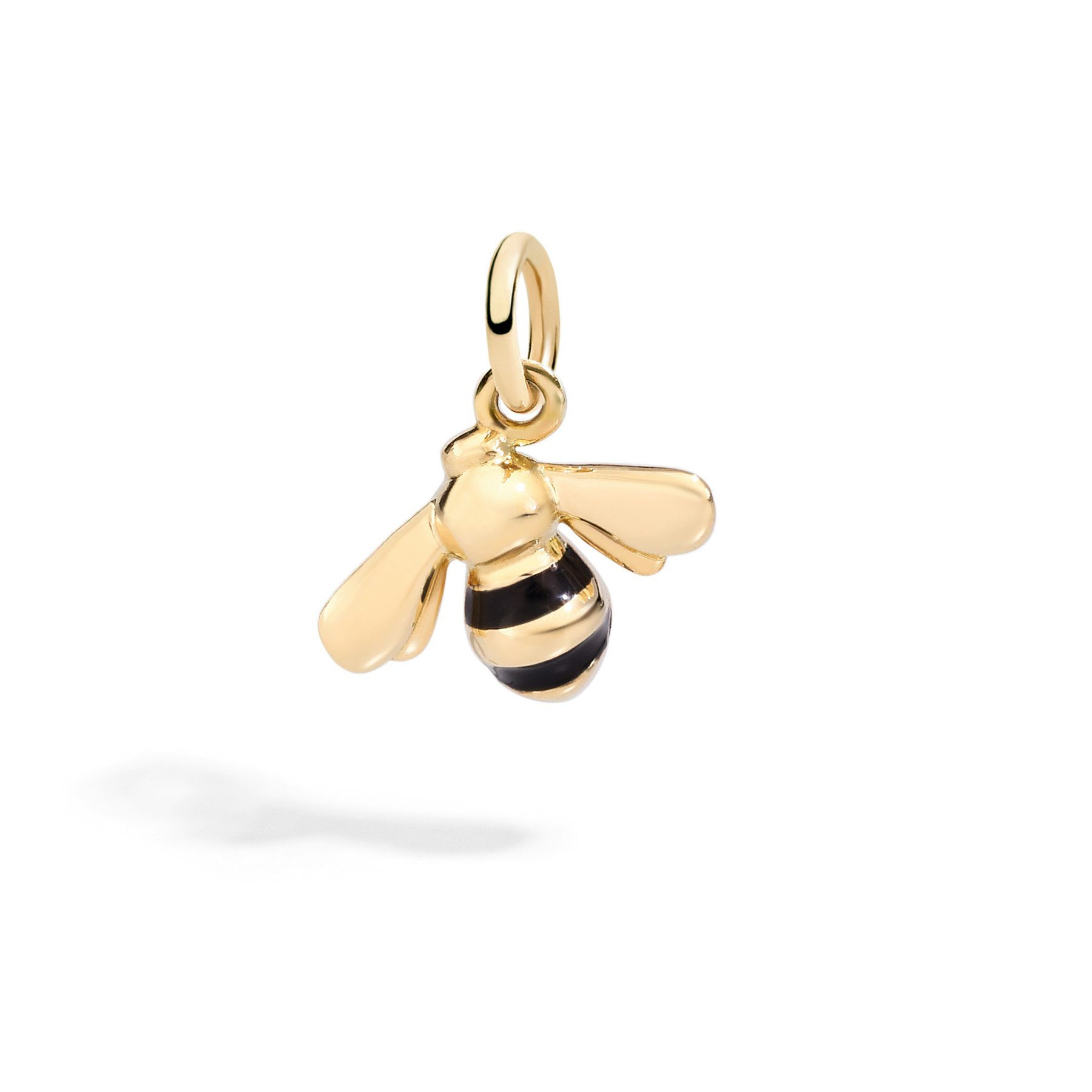 YELLOW GOLD & ENAMEL BEE CHARM 0