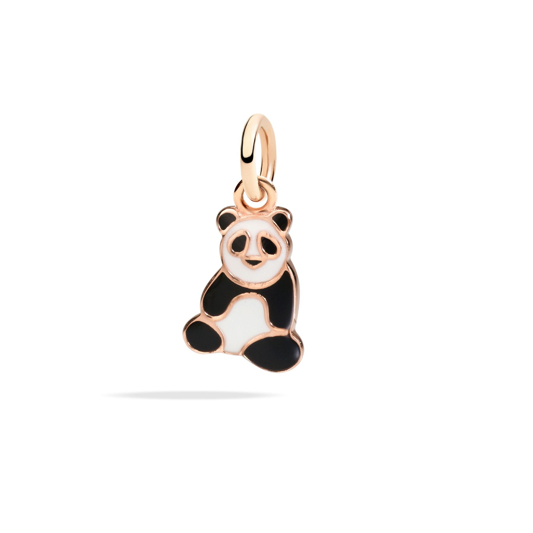 ROSE GOLD & ENAMEL PANDA CHARM 0