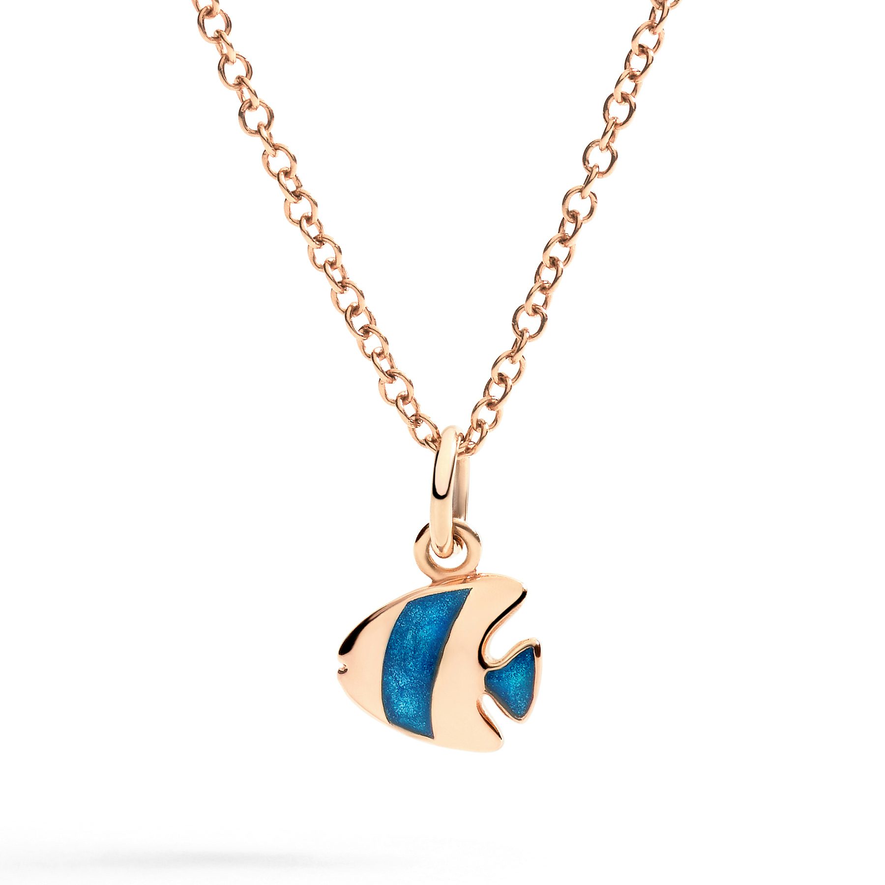 ROSE GOLD & ENAMEL ANGEL FISH CHARM 1