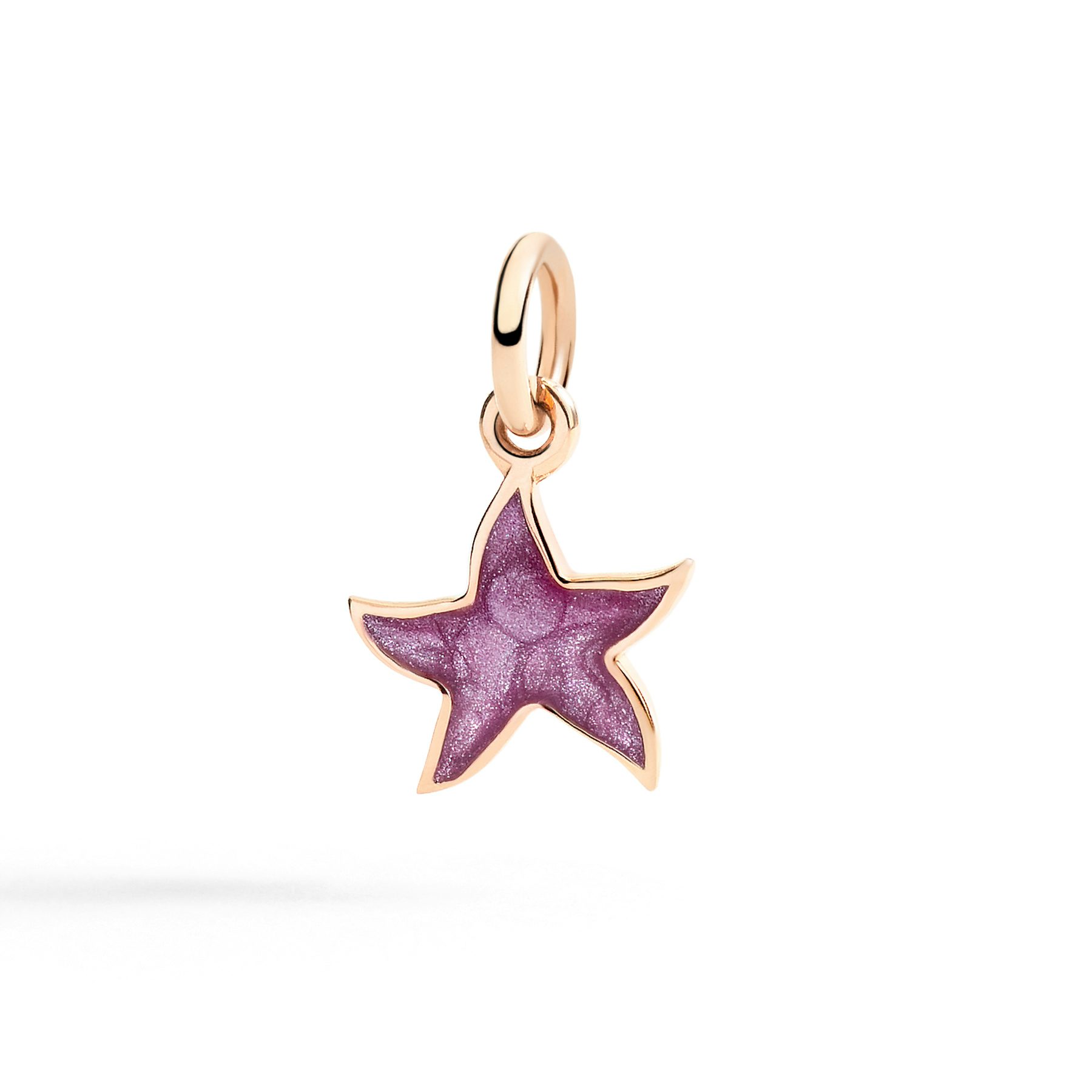 PENDENTIF STELLINA OR ROSE & ÉMAIL 0