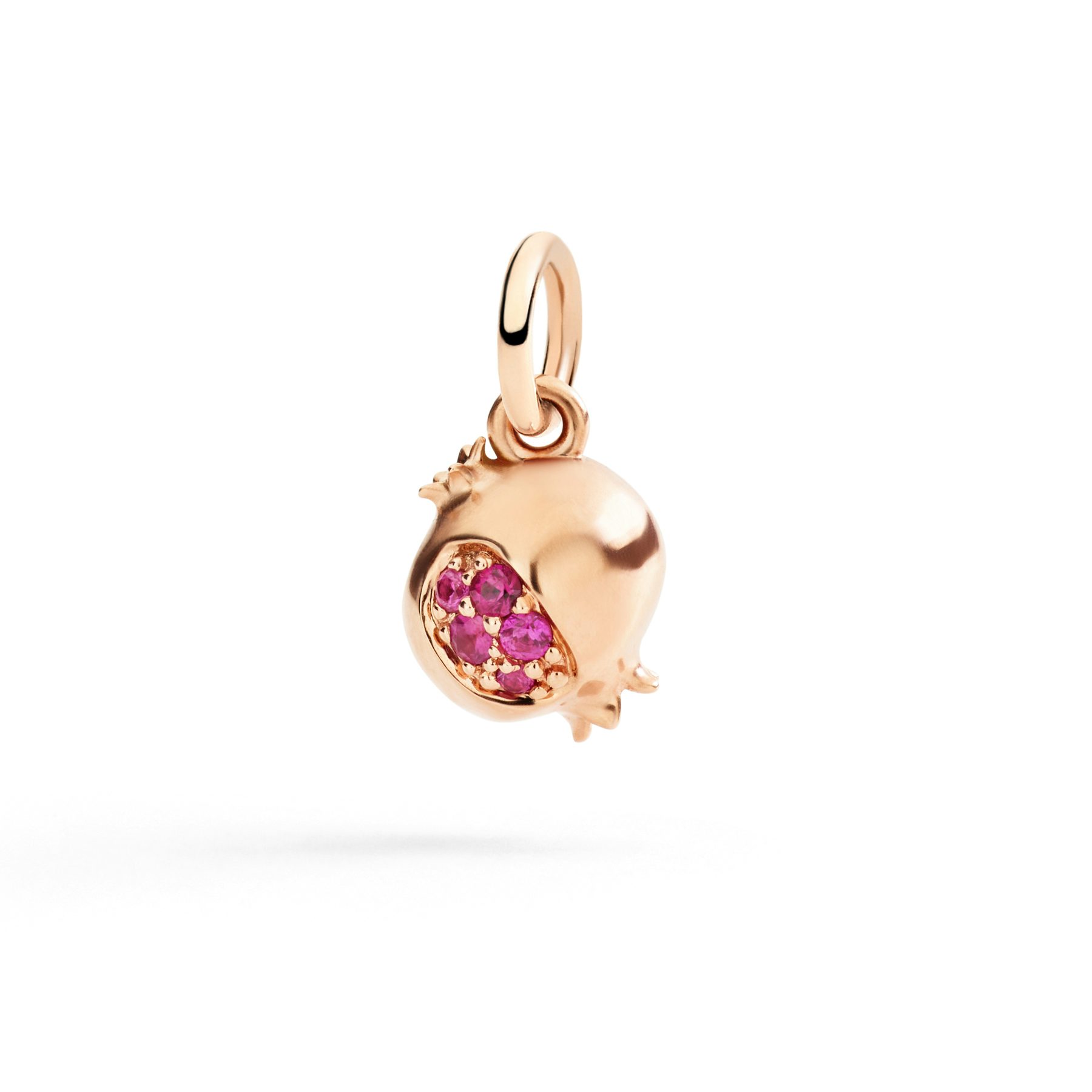 ROSE GOLD & RUBY POMEGRANATE CHARM 0