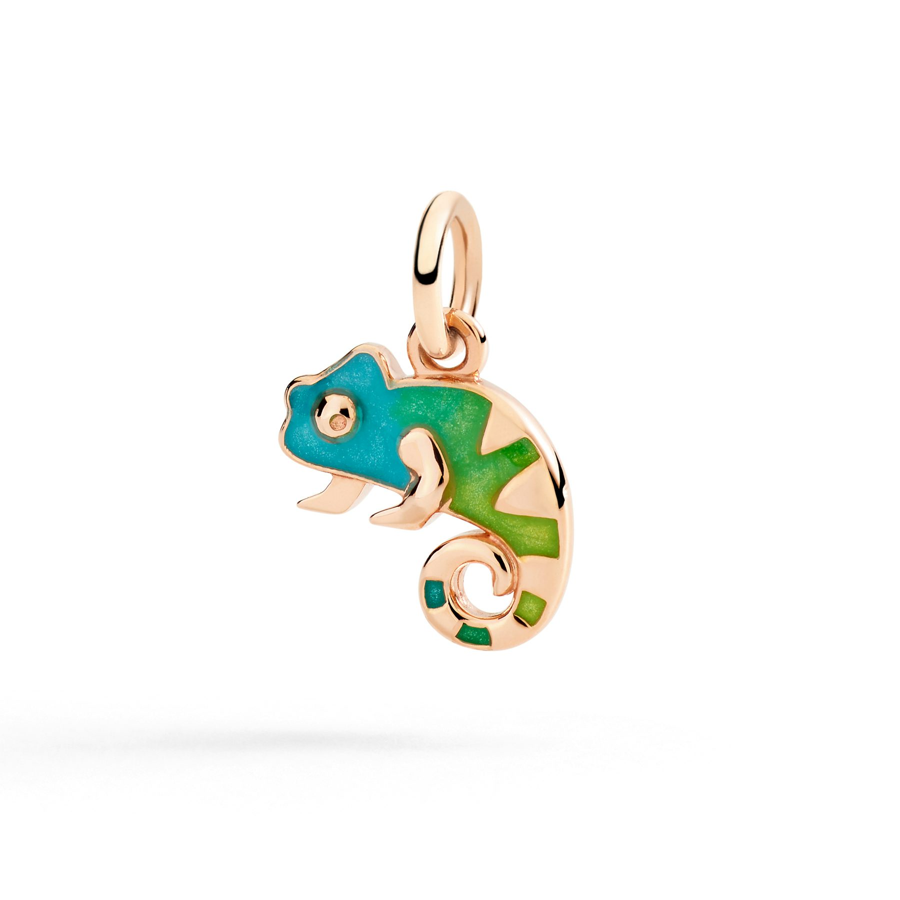 ROSE GOLD & ENAMEL CHAMELEON CHARM 0