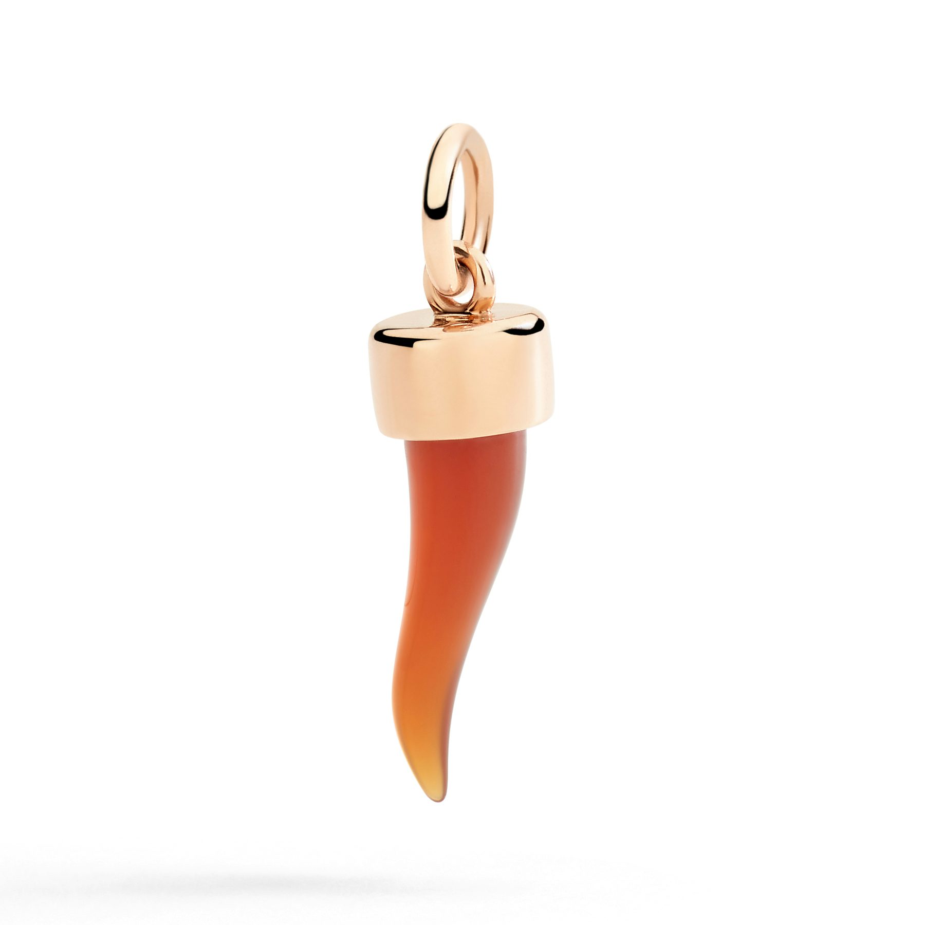 ANHÄNGER HORN AUS ROSÉGOLD UND KARNEOL 0