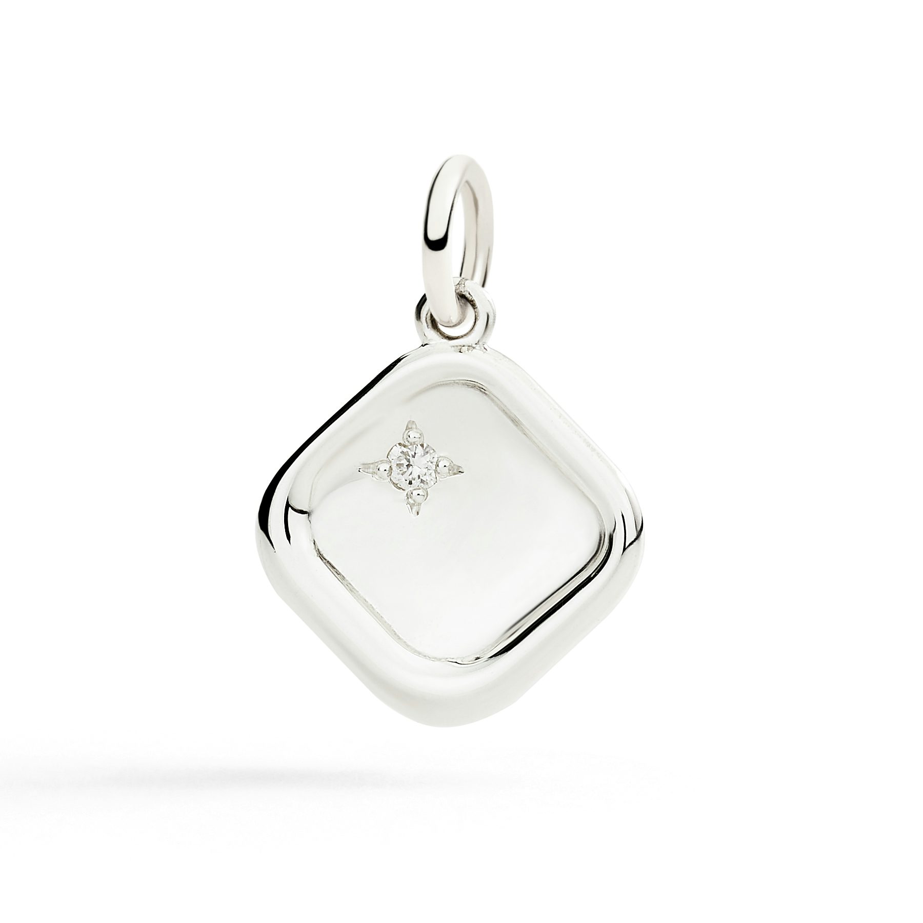PENDENTIF SCEAU ARGENT ET DIAMANT BLANC 0