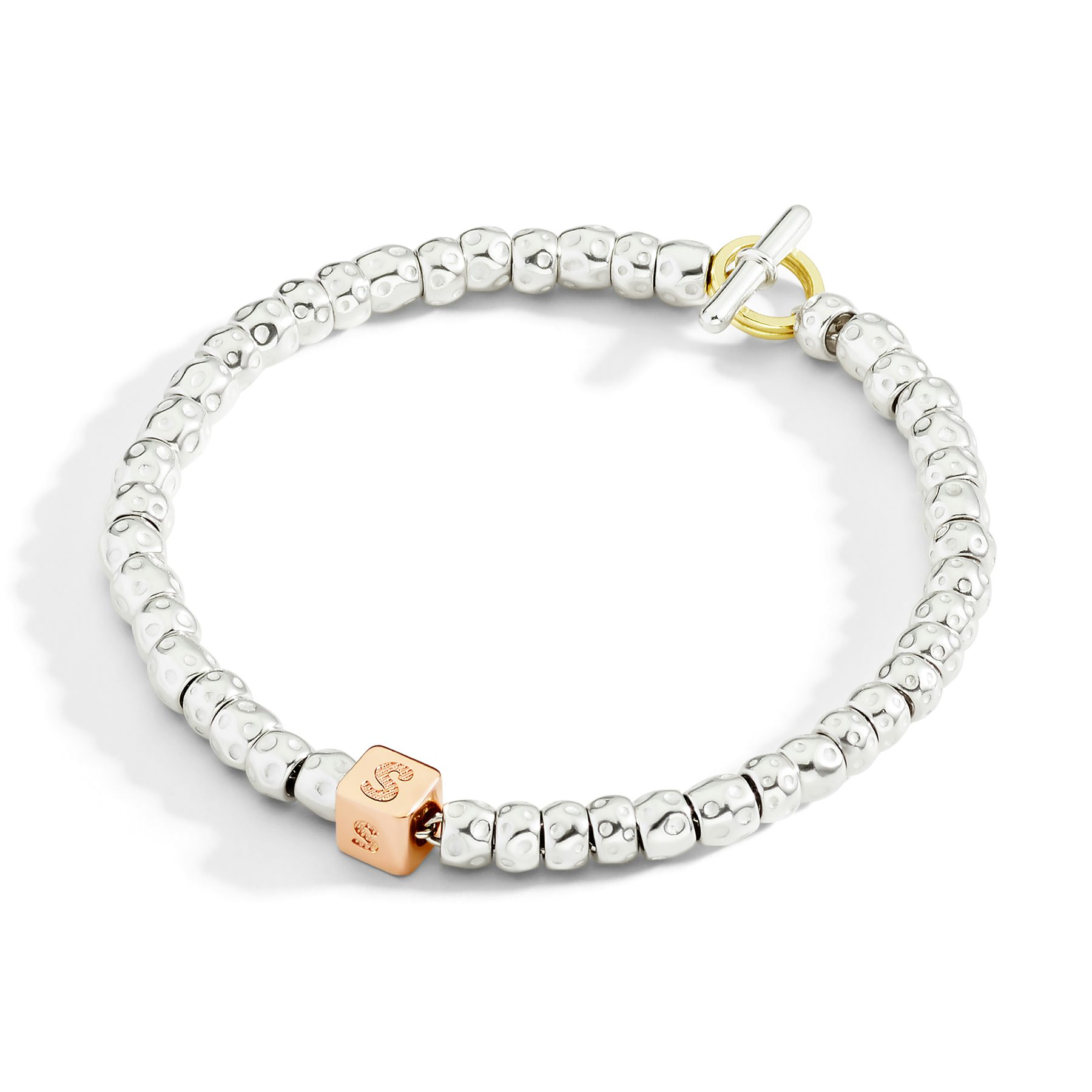 COMPOSANT PETIT CUBE ARGENT DORÉ 1