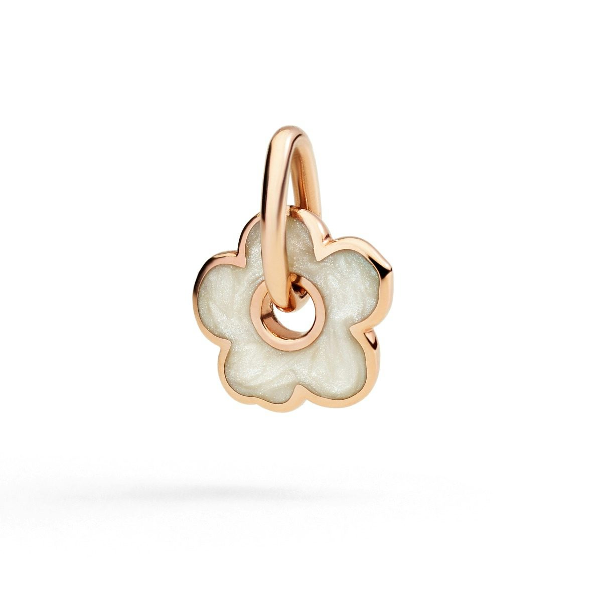 ROSE GOLD & ENAMEL FLOWER CHARM 0
