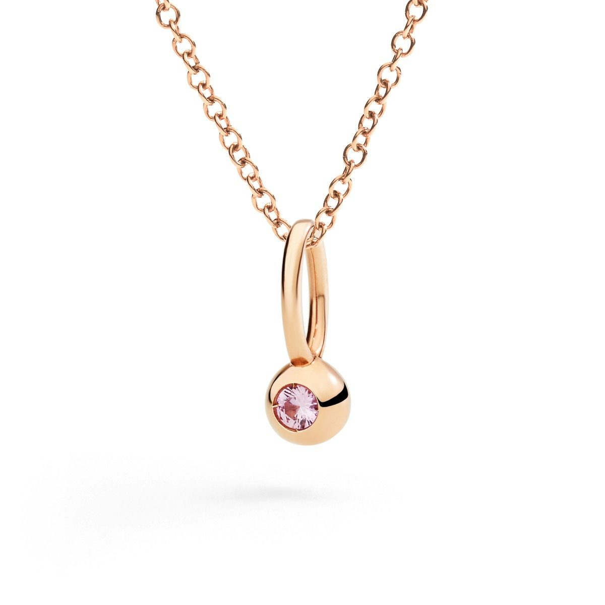 ROSE GOLD & SAPPHIRE BOLLICINE CHARM 1